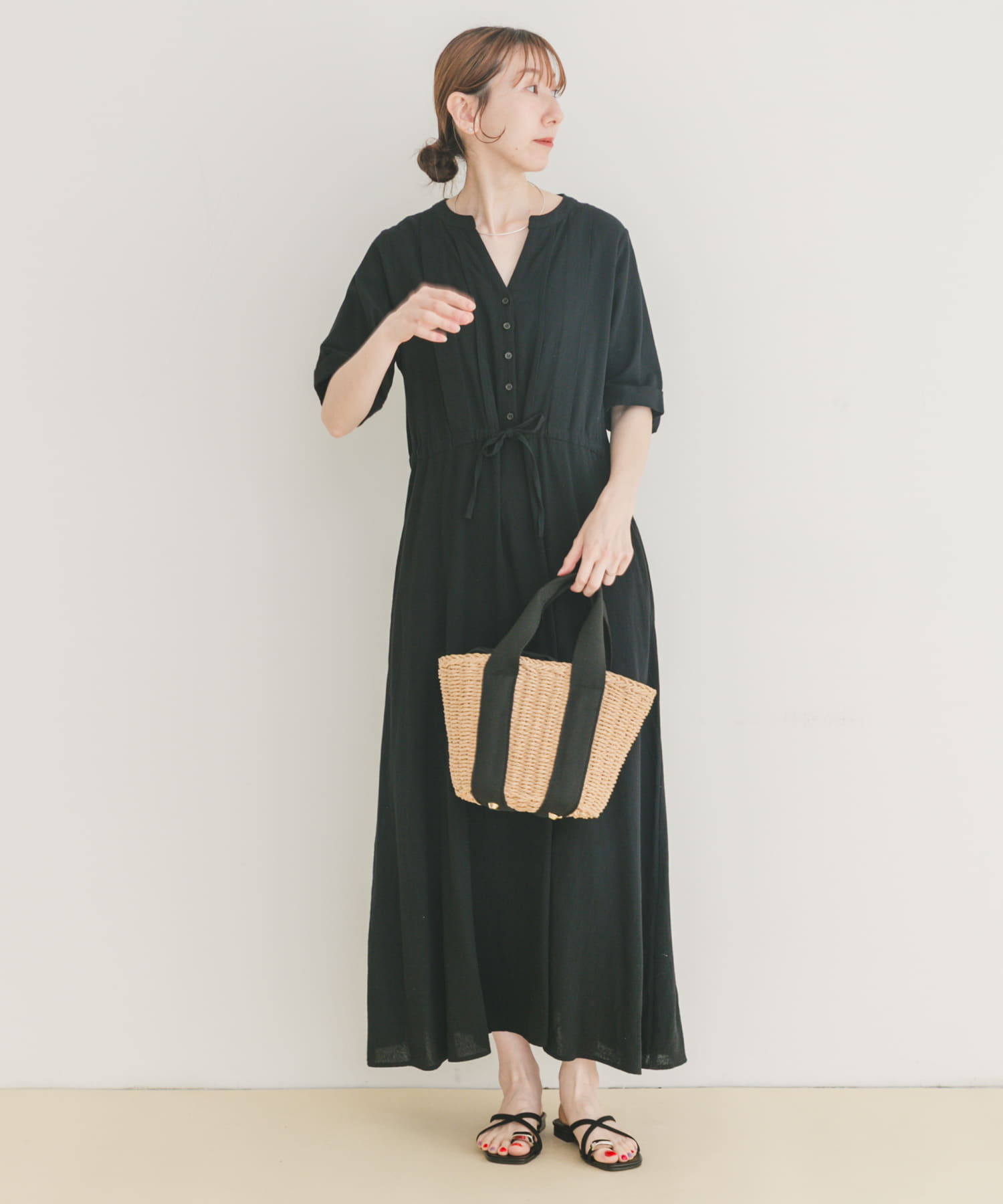 ドライコットンタックワンピース(FREE MOC): ワンピース｜URBAN