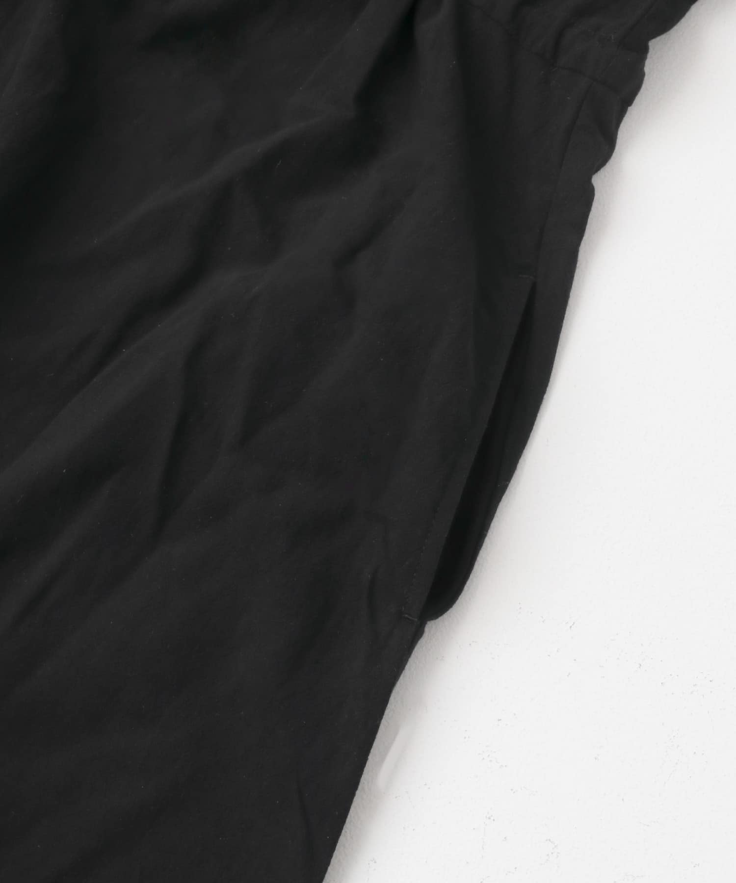 ドライコットンタックワンピース BLK FREE