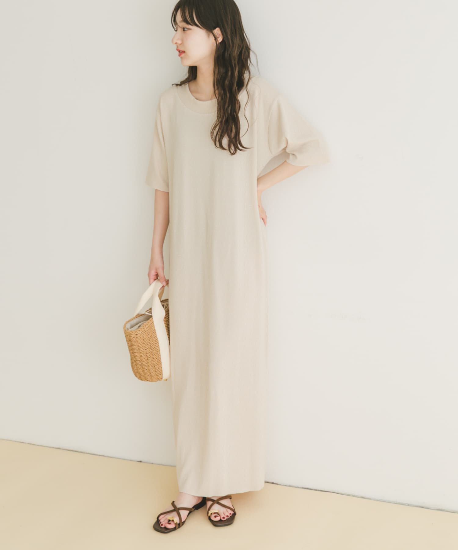 セルフカットTシャツワンピース