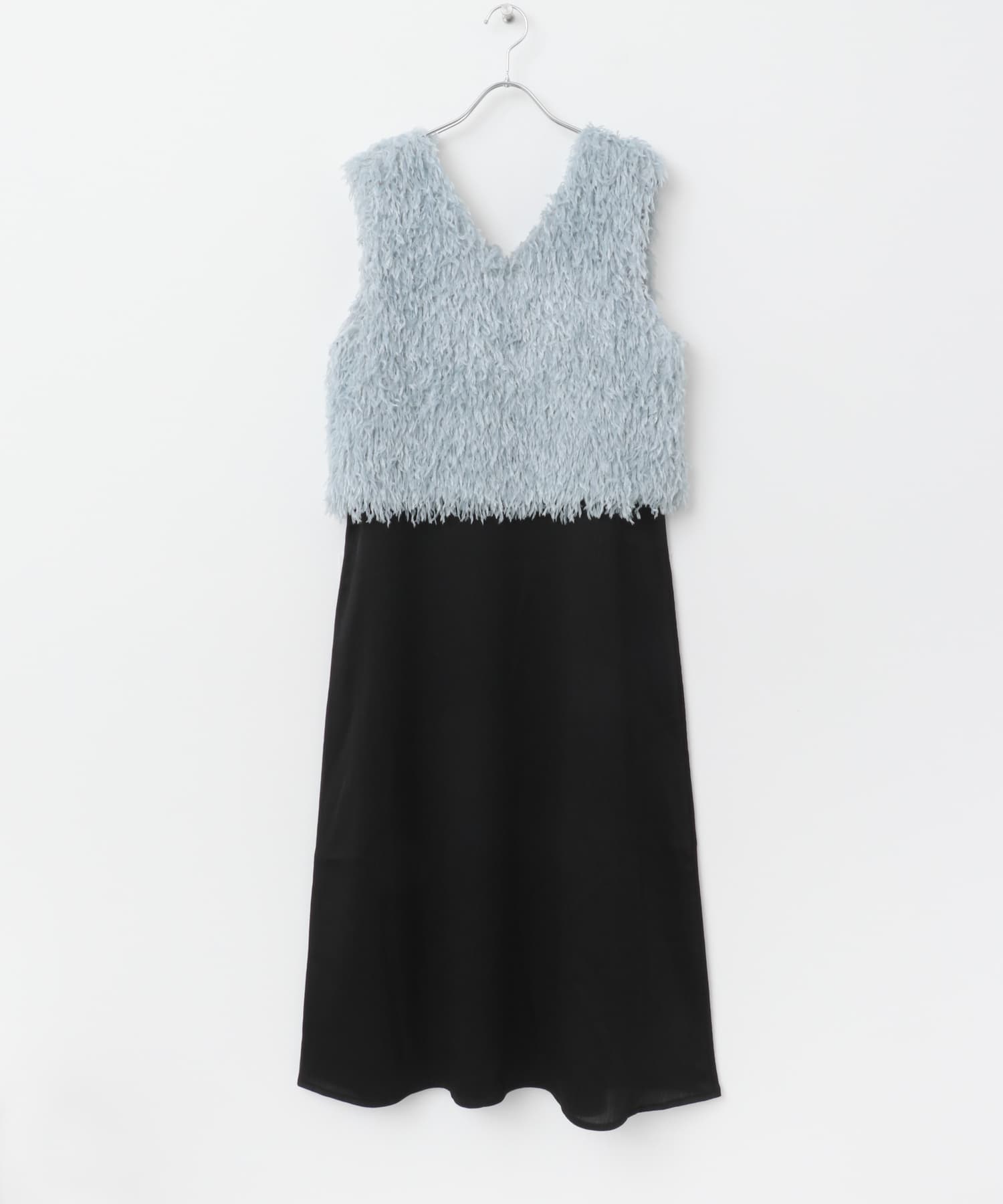 フェザーベストセットキャミワンピース L.BLU FREE