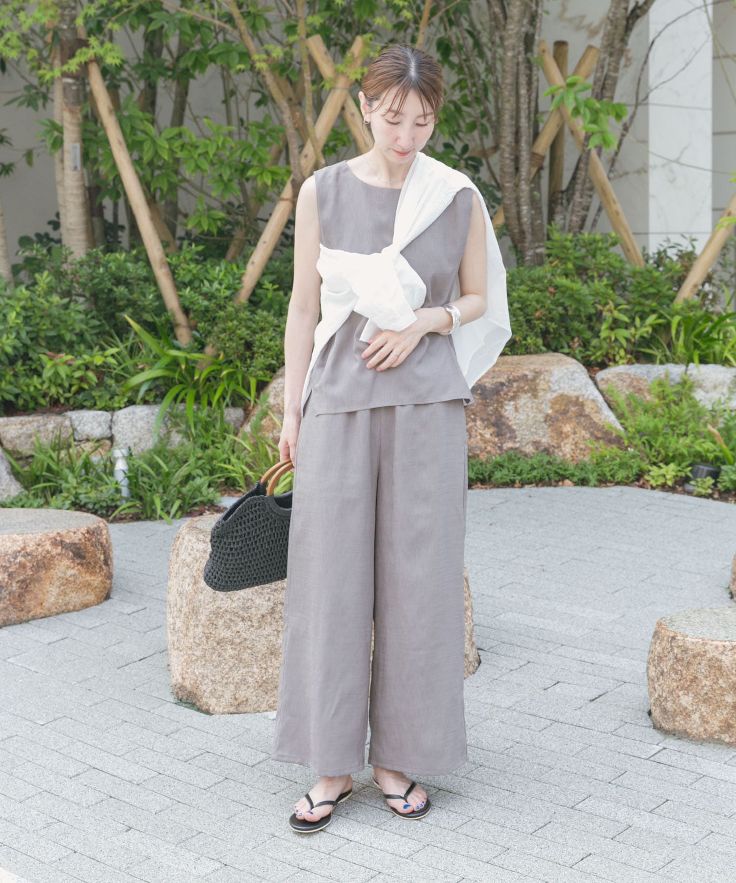 リネンライクセットアップ