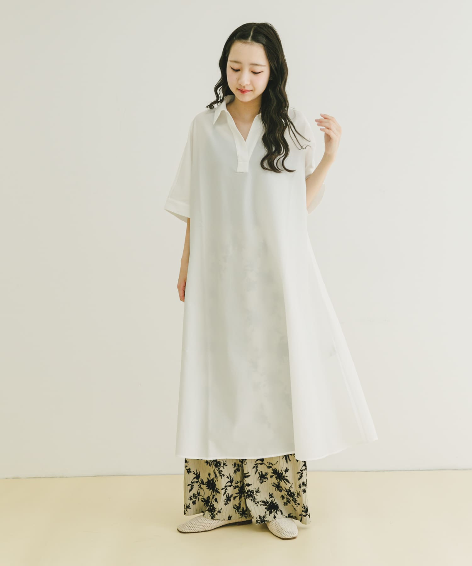 サッカーストライプスキッパーワンピース