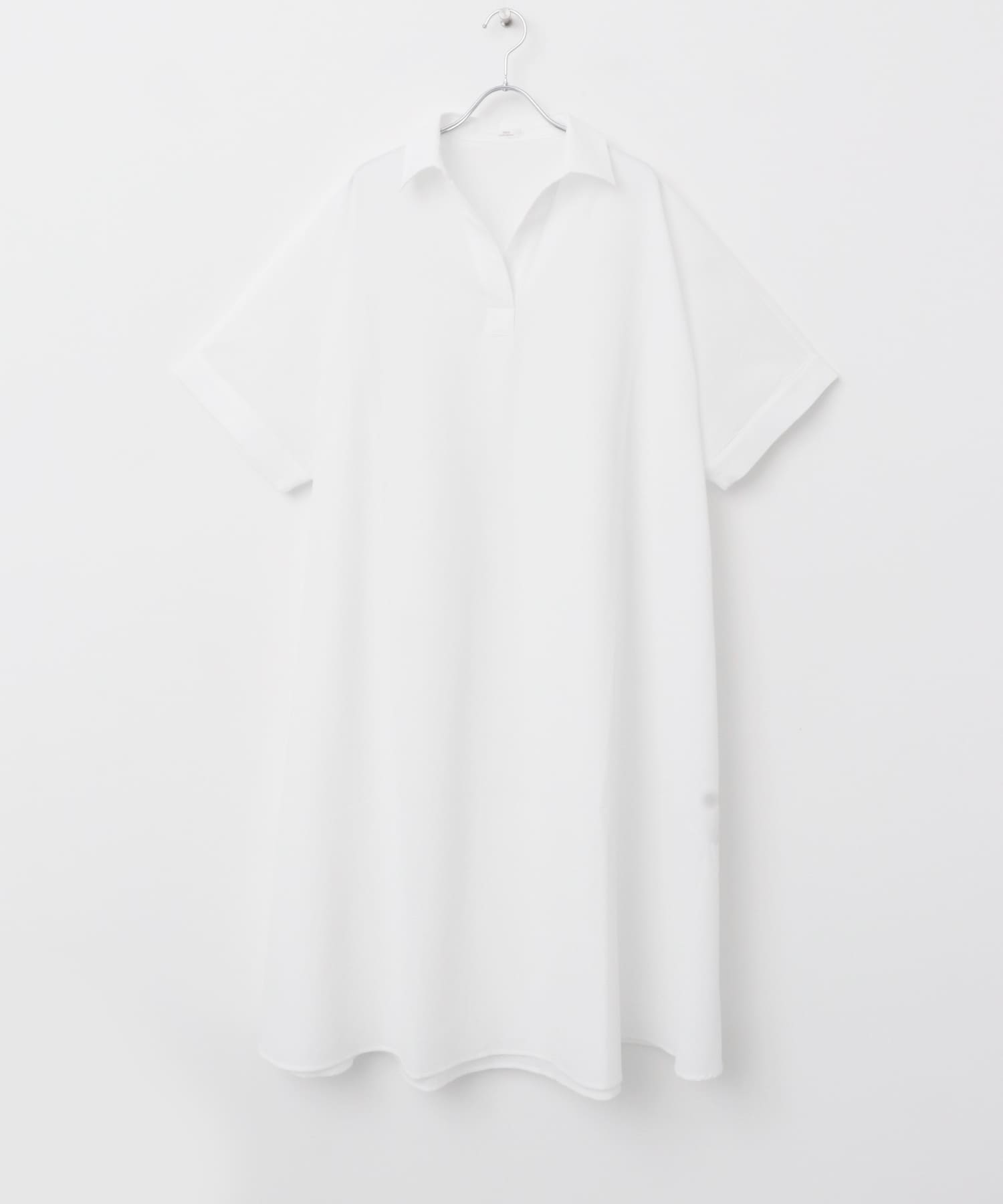 サッカーストライプスキッパーワンピース WHT FREE