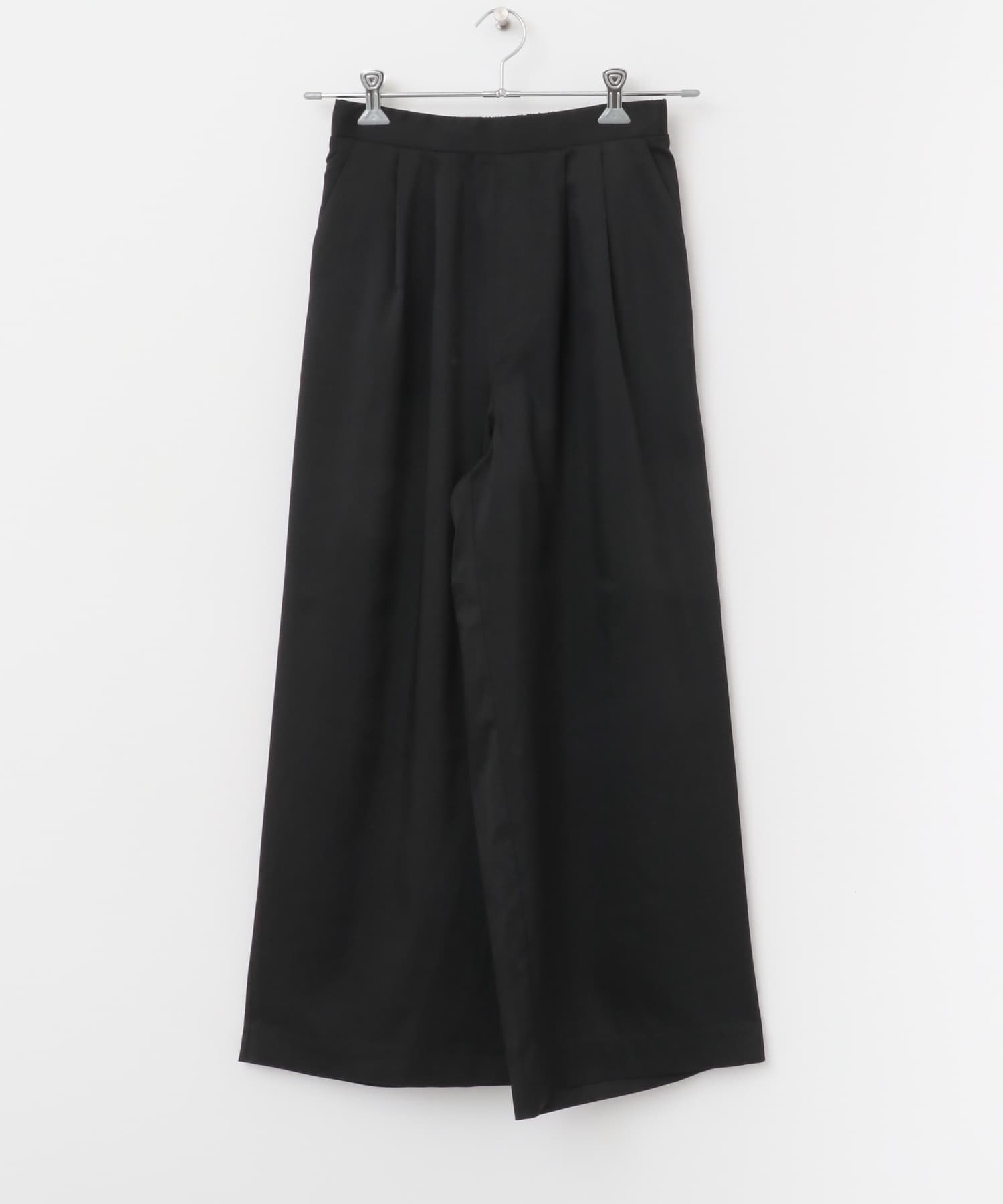 インナー付きリネンライクセットアップ WHT×BLK FREE