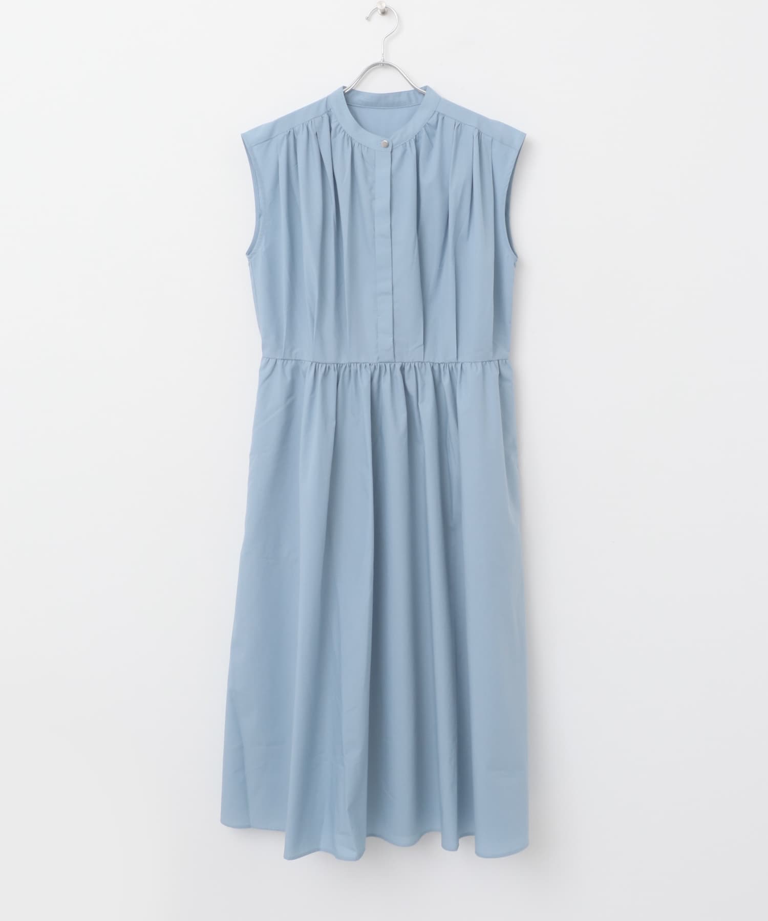 ノースリーブタックギャザーワンピース L.BLU FREE