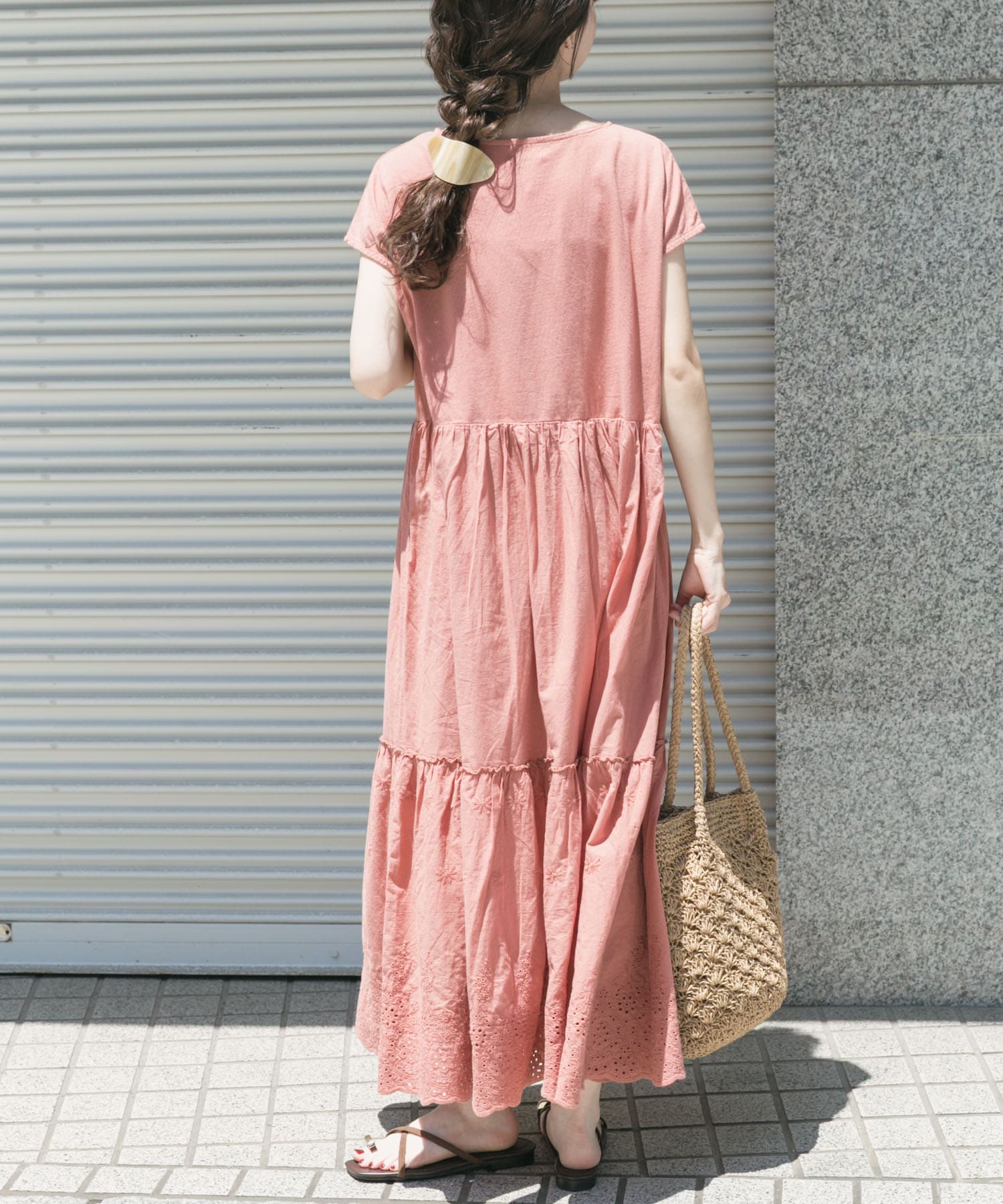 ピグメントティアードワンピース