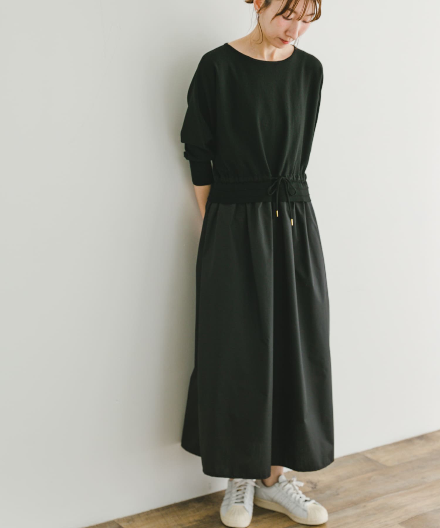 ニットドッキングワンピース