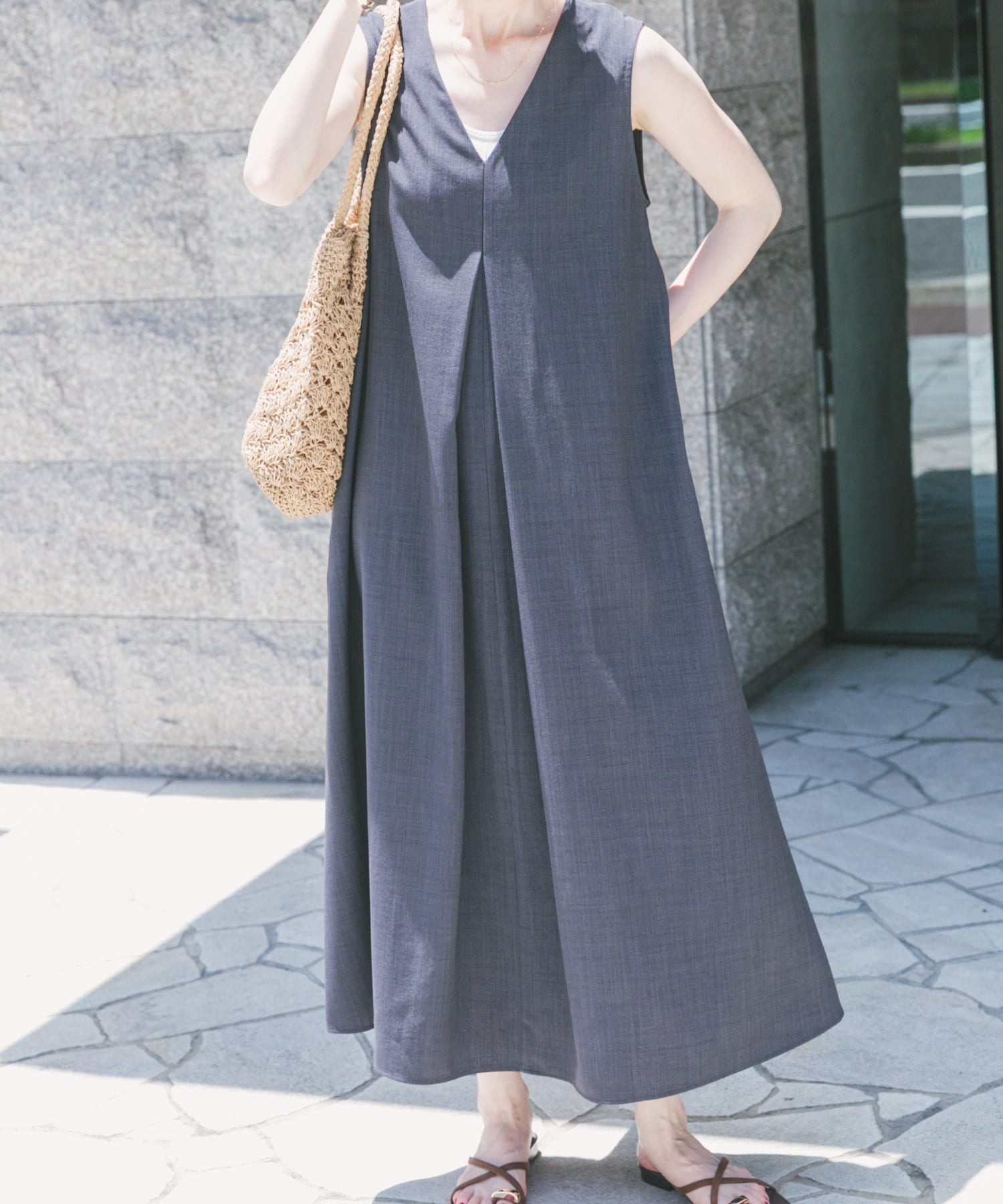 リネンライクテントラインワンピース(FREE CHA): ワンピース｜URBAN