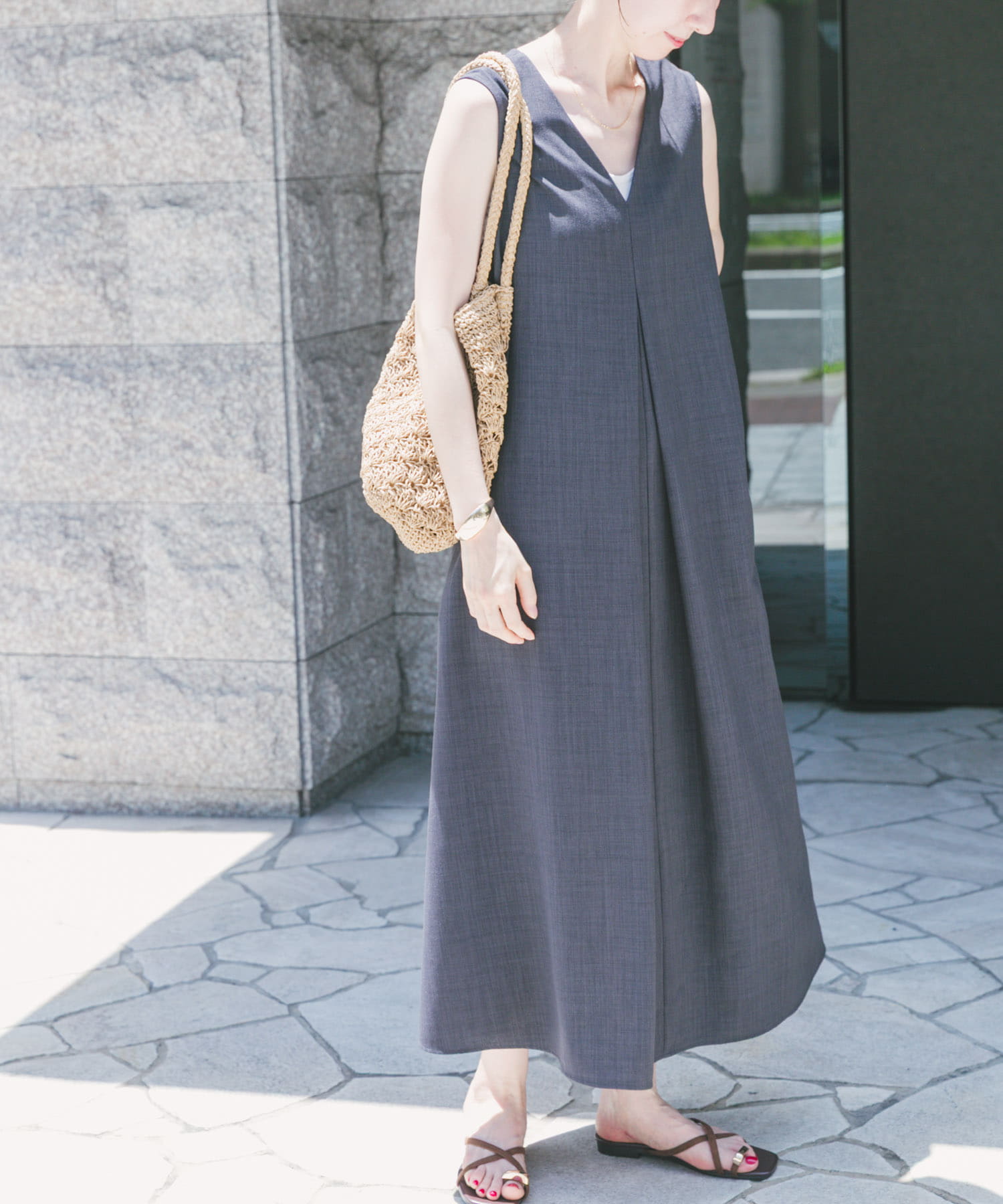 リネンライクテントラインワンピース(FREE CHA): ワンピース｜URBAN