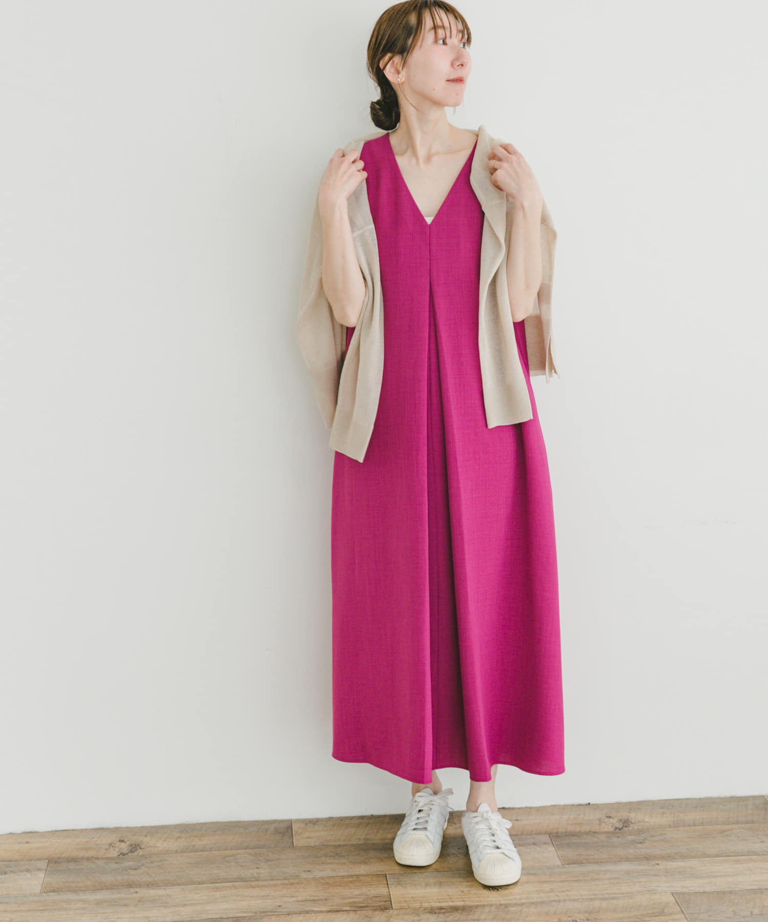 リネンライクテントラインワンピース(FREE PNK): ワンピース｜URBAN