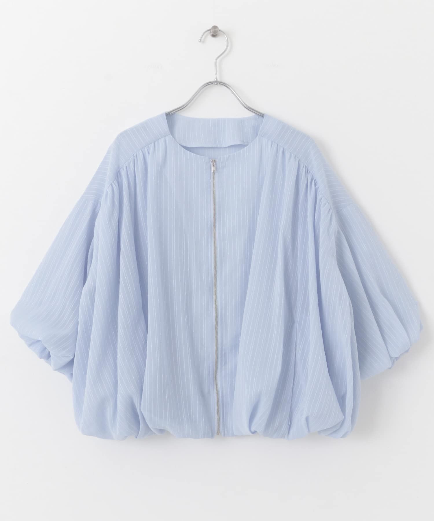 【今季商品・美品】yuni ナイロン バルーンスリーブ ブルゾン(現物写真追加) ITEMS URBANRESEARCH ブルゾン アウター バルーンスリーブ