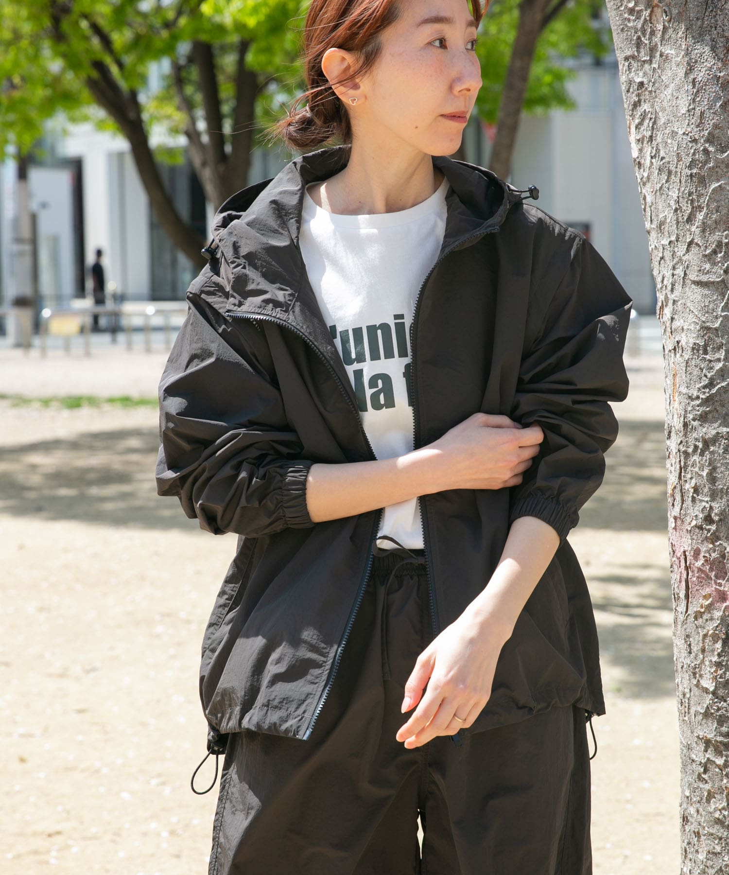 撥水マウンテンパーカー×ショートパンツSET