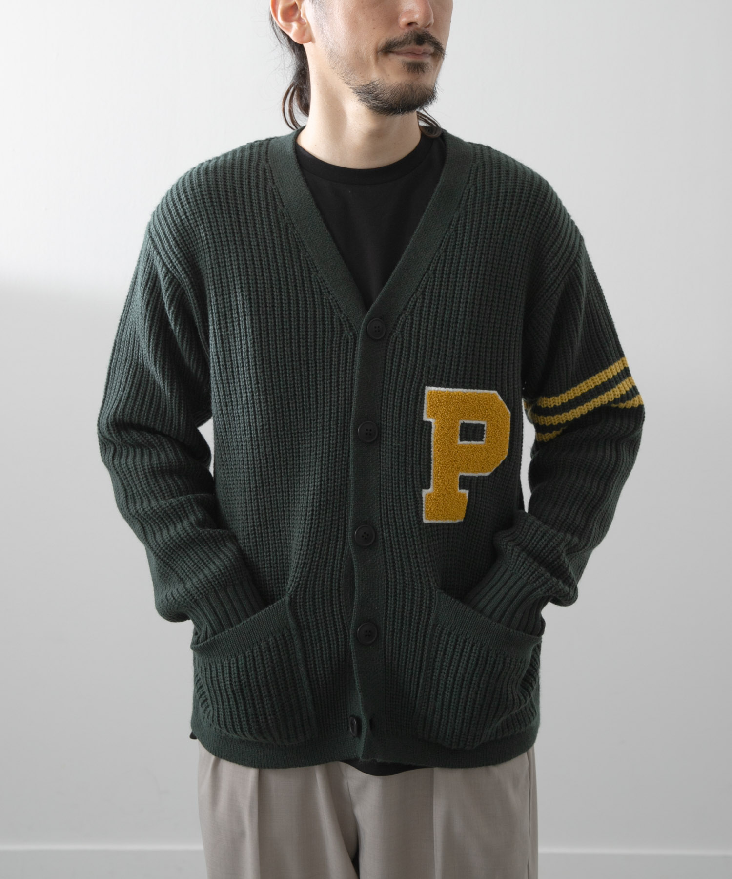 ウール混サガラ刺繍カーディガン(M GRN): トップス｜URBAN RESEARCH