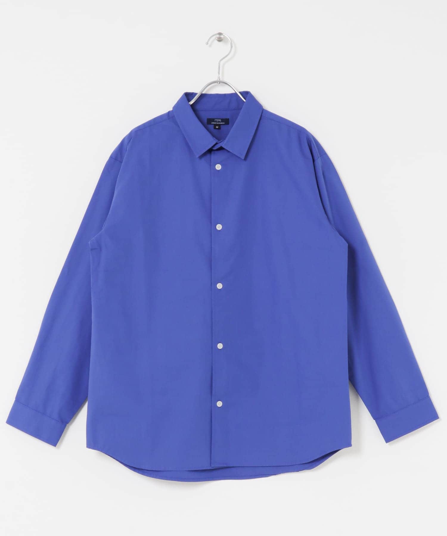 コットン100ブロードレギュラーカラーシャツ(M BLU): トップス｜URBAN