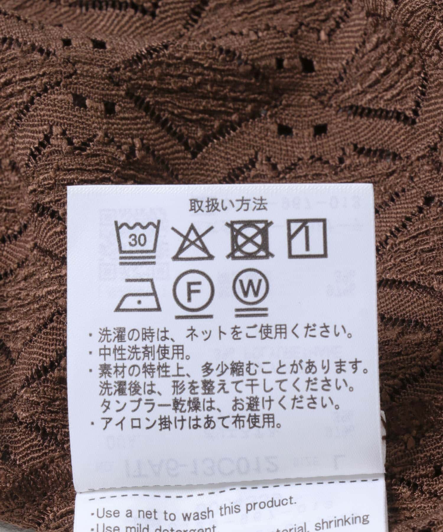 ジオメレースオープンカラーシャツ BRN M