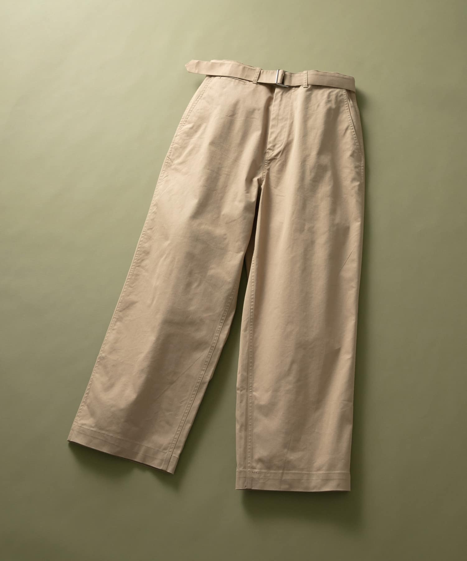 Belted wide-leg Pants