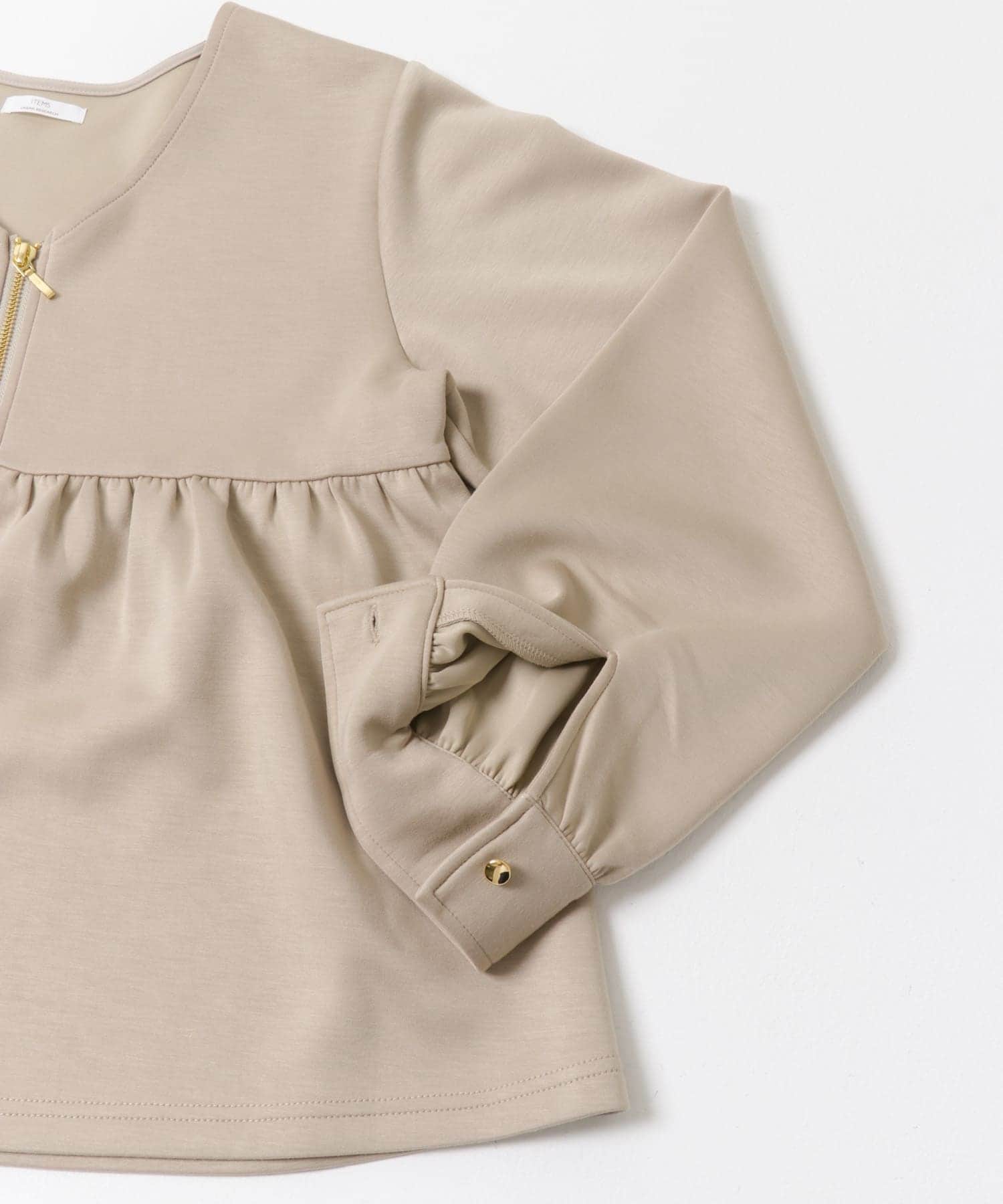 『イージーケア』ダンボールジップカーディガン L.BEG FREE