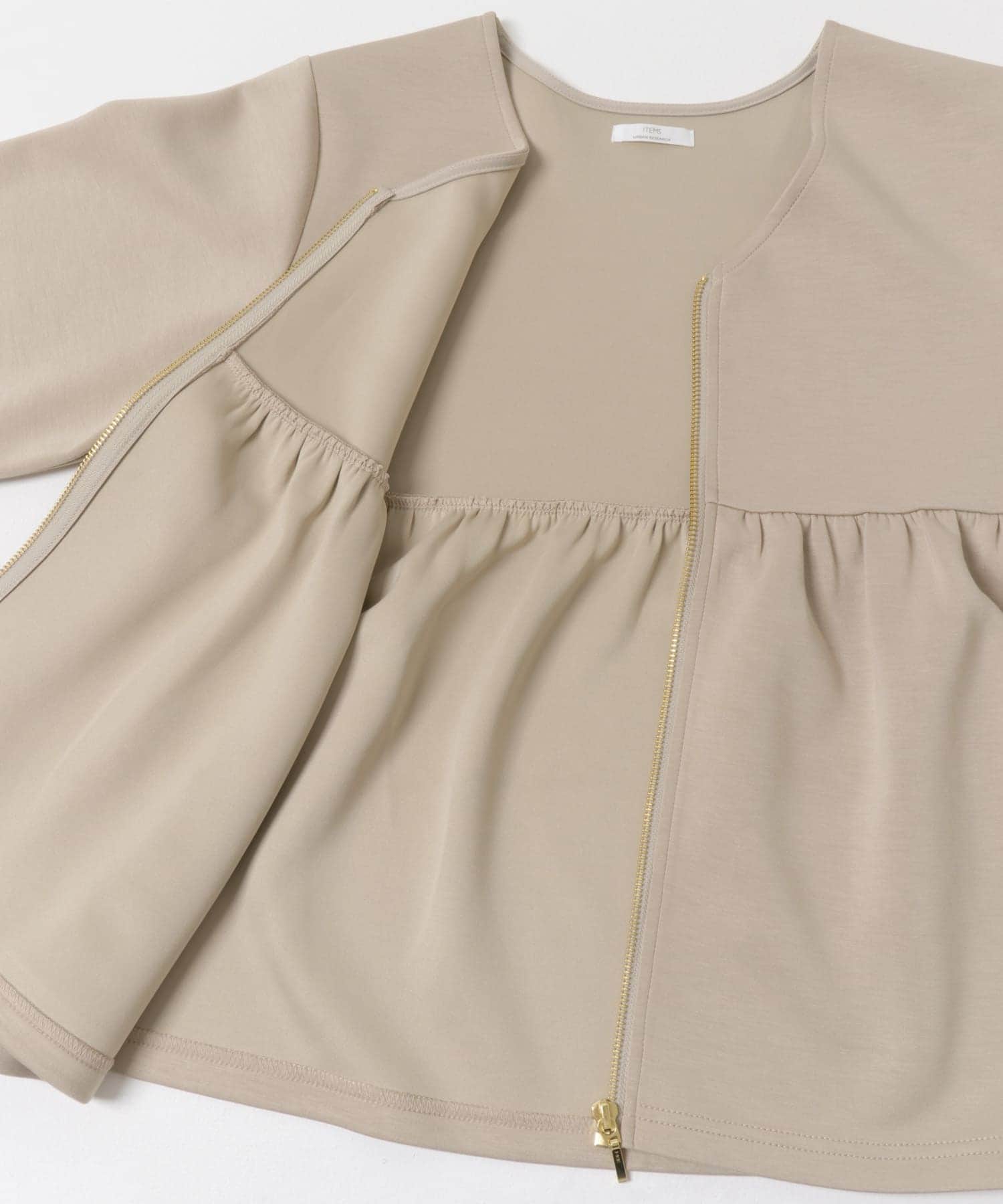 『イージーケア』ダンボールジップカーディガン L.BEG FREE