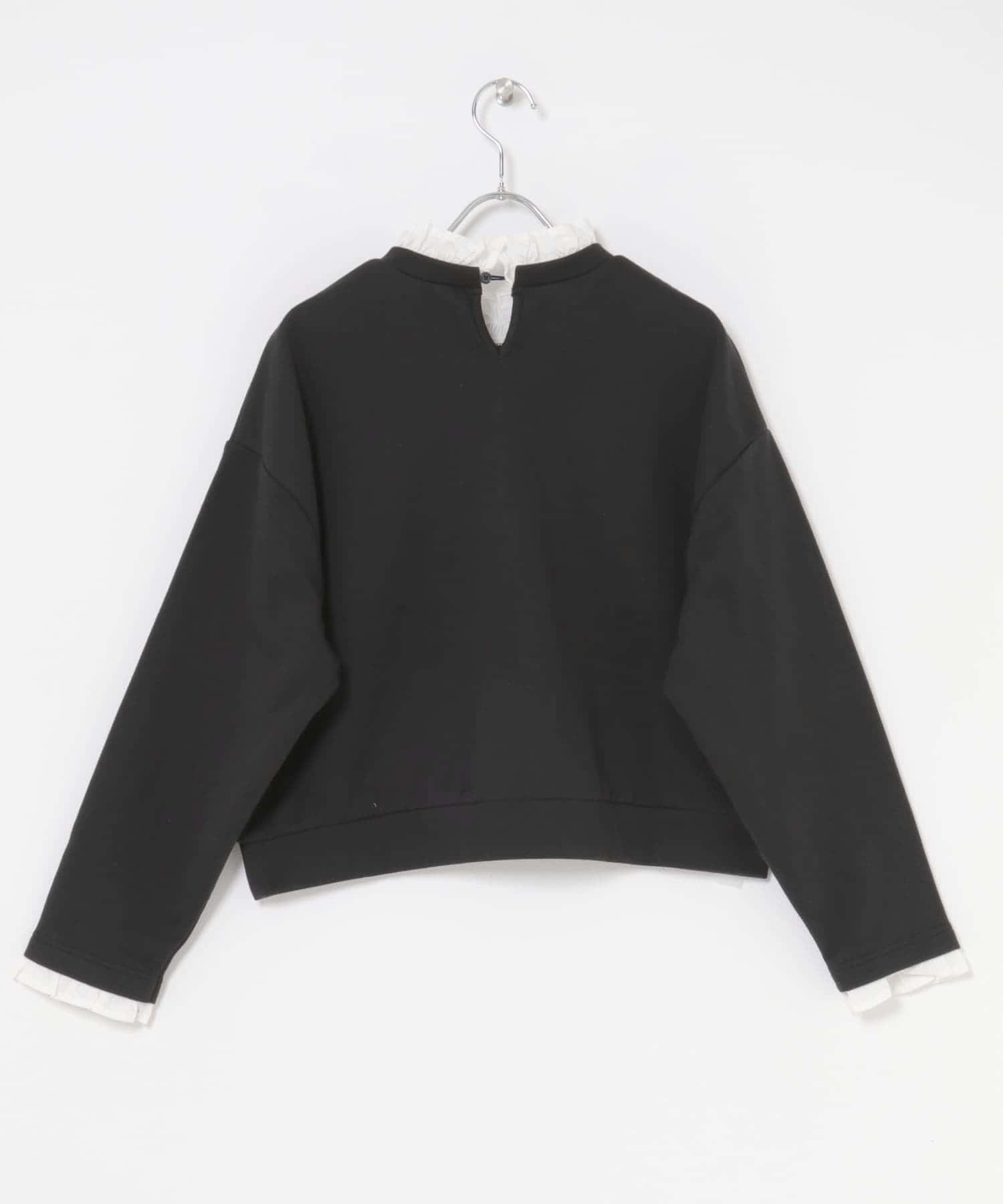 フリルドッキングスウェット BLK FREE