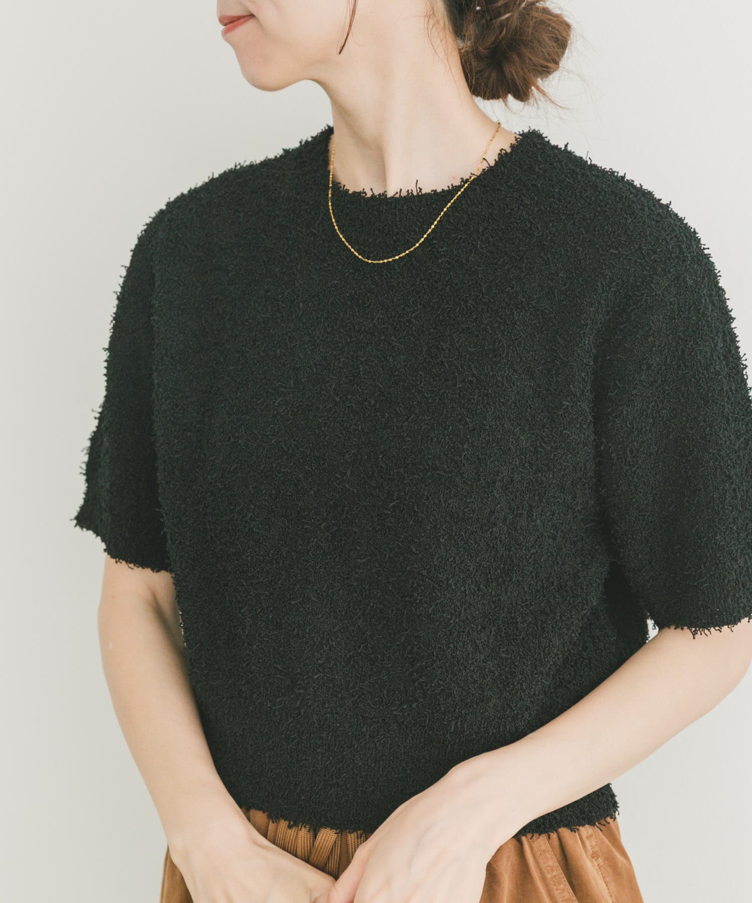 フリンジコンパクトニット