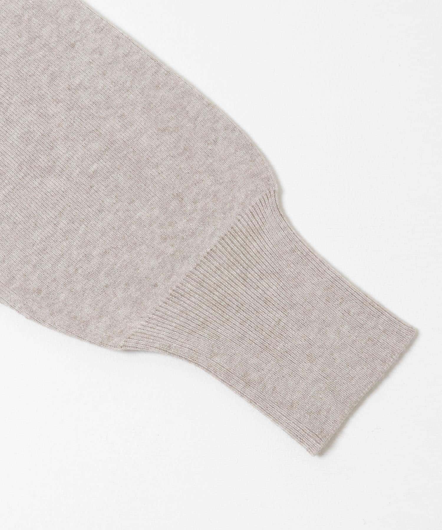 『洗濯可』アウトリンキングVネックニット L.GRY Free