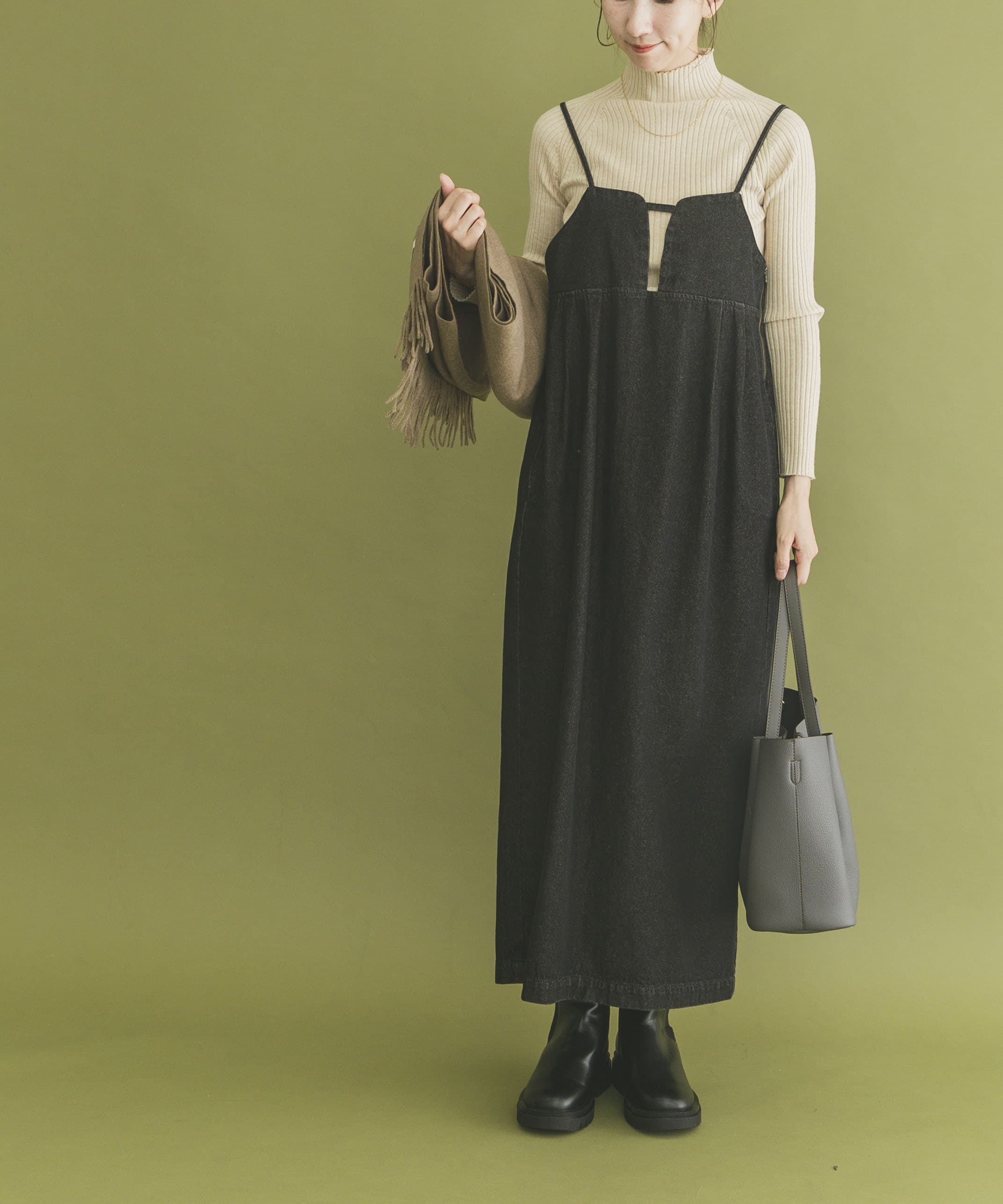 洗濯可』モチモチハイネックリブニット(FREE BLK): トップス｜URBAN