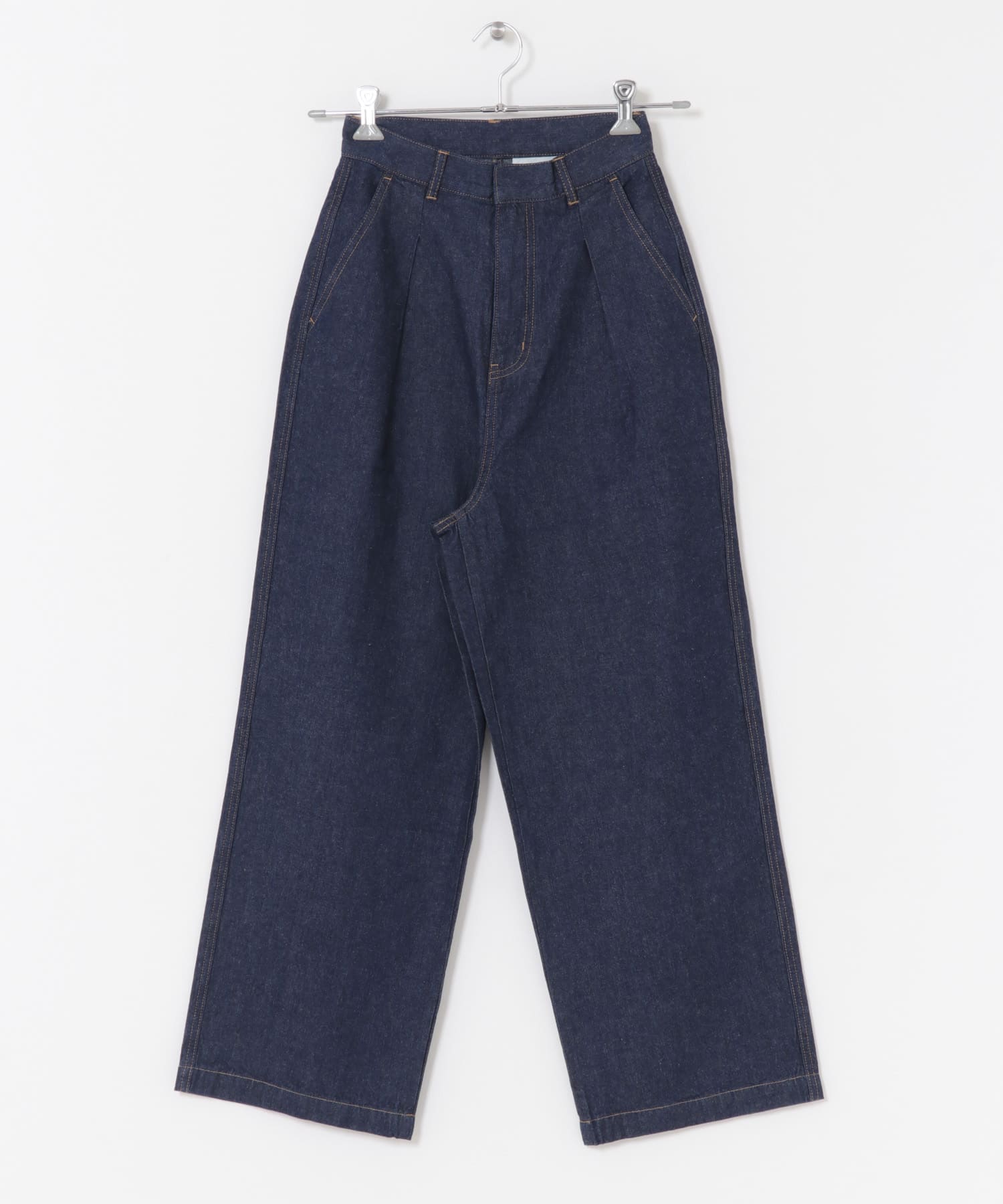 ウエストタックデニムパンツ IDG S