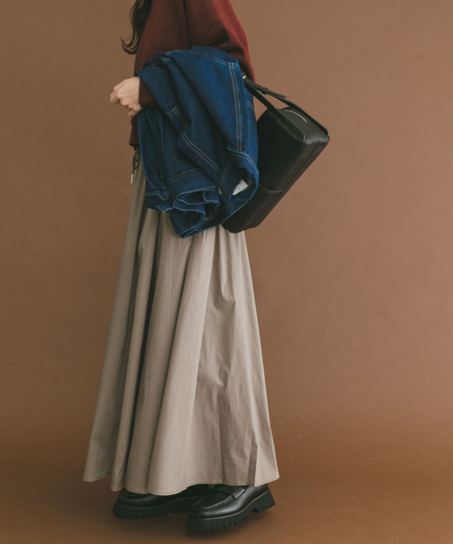 ウエストギャザースカート