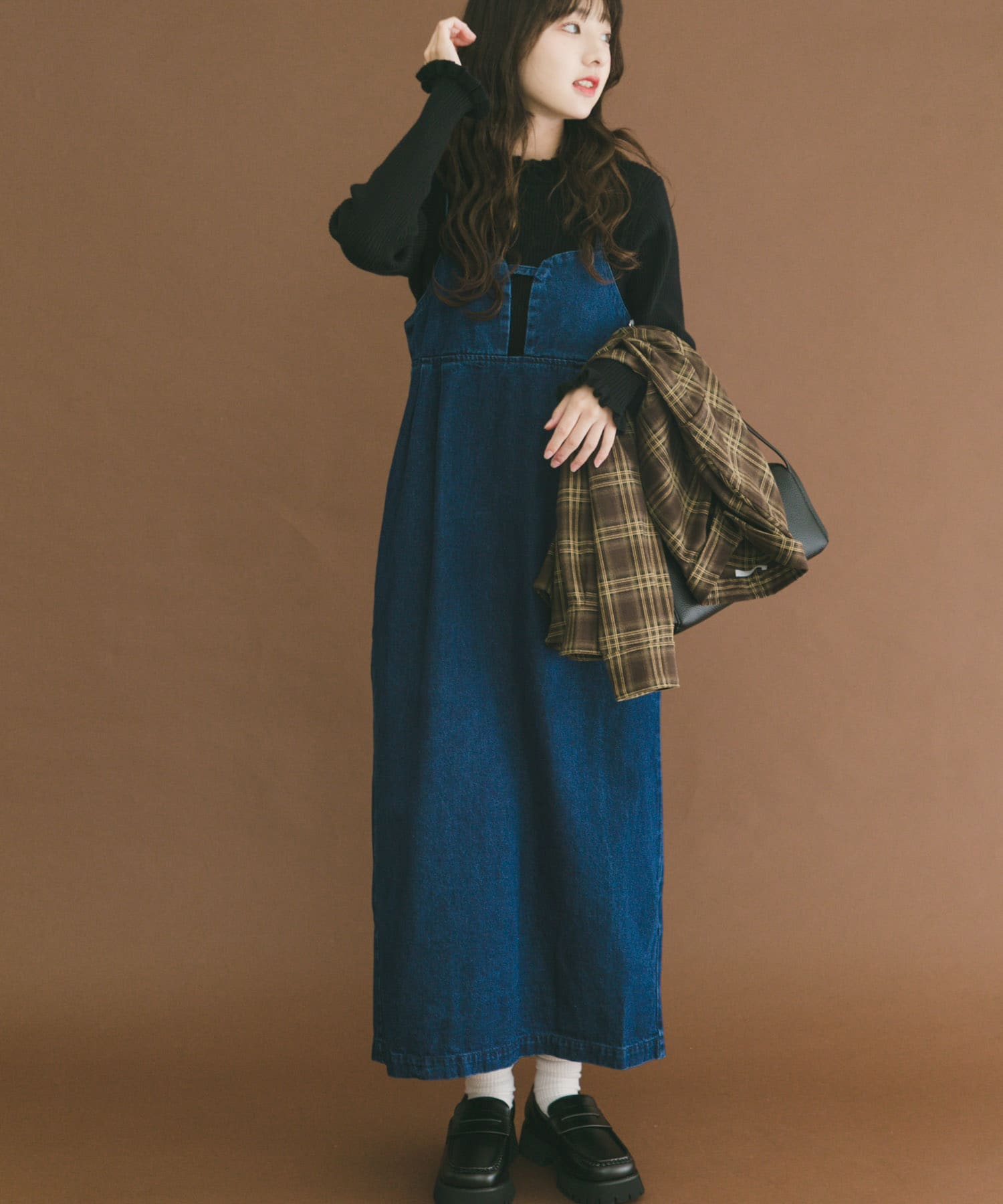 デニムキャミワンピース