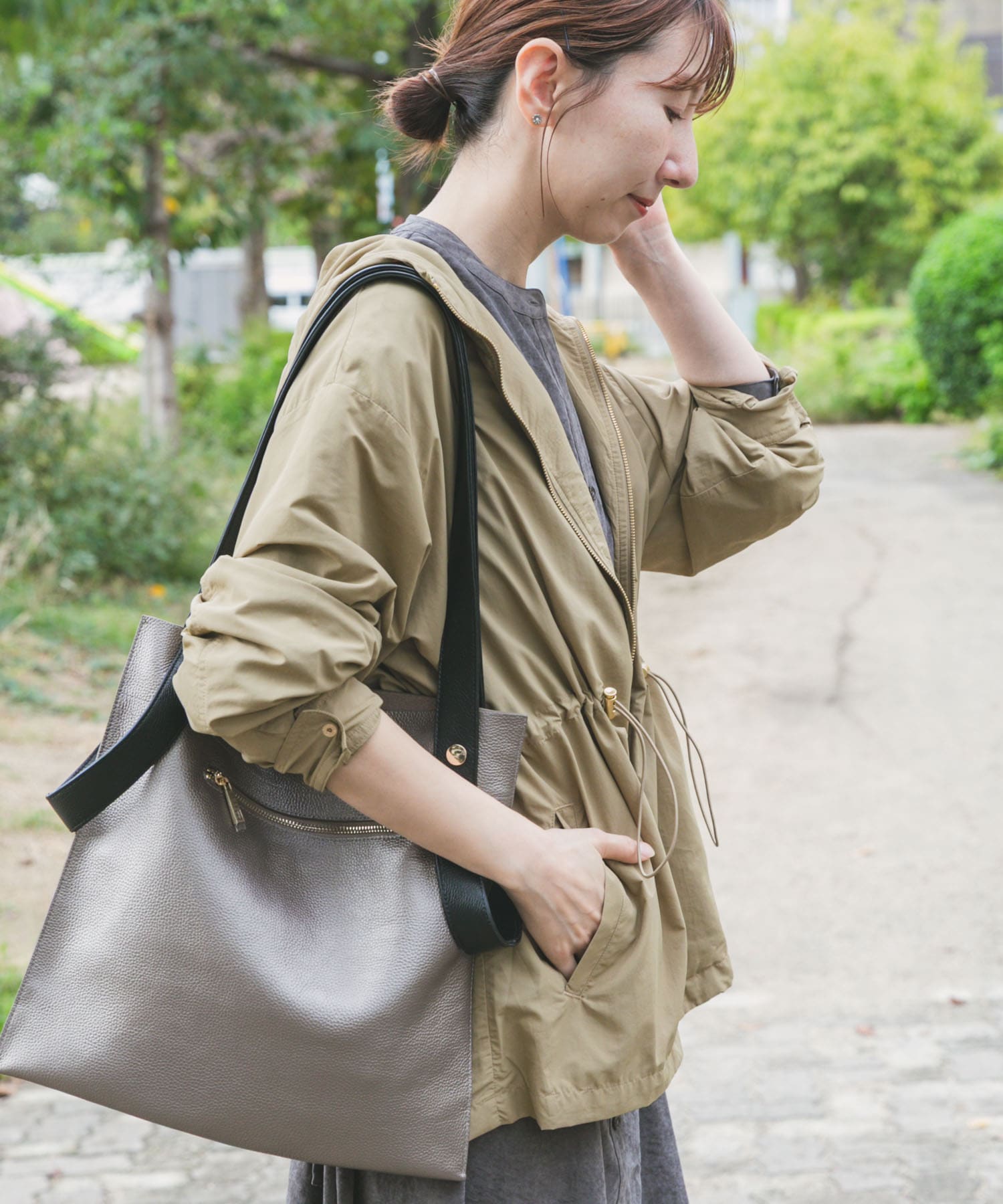 【mountain research】マウンテンパーカー　ナイロン　カーキ＊PI mountain research】マウンテンパーカー ナイロン カーキ＊PI ナイロン