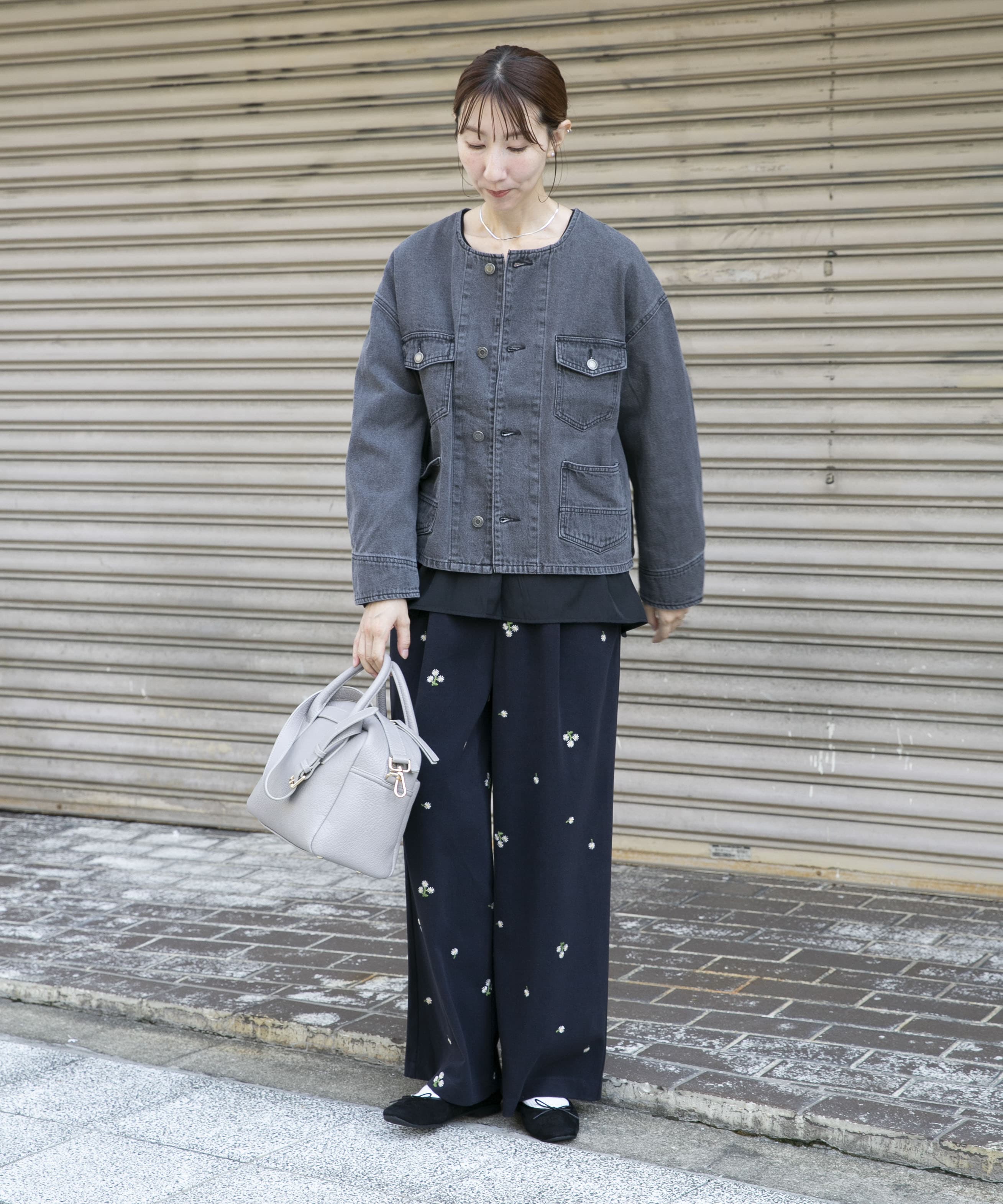 デニムノーカラージャケット(FREE GRY): アウター｜URBAN