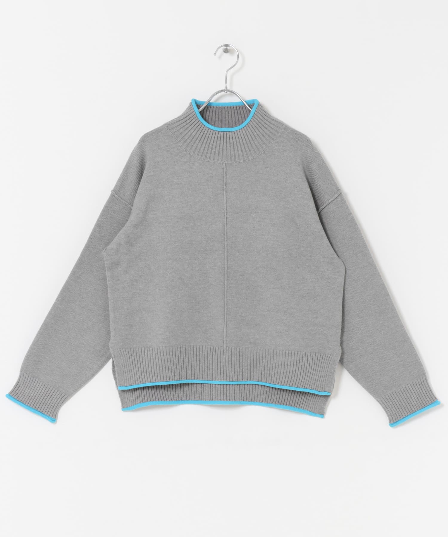 ハイショクハイネックニット L.GRY FREE