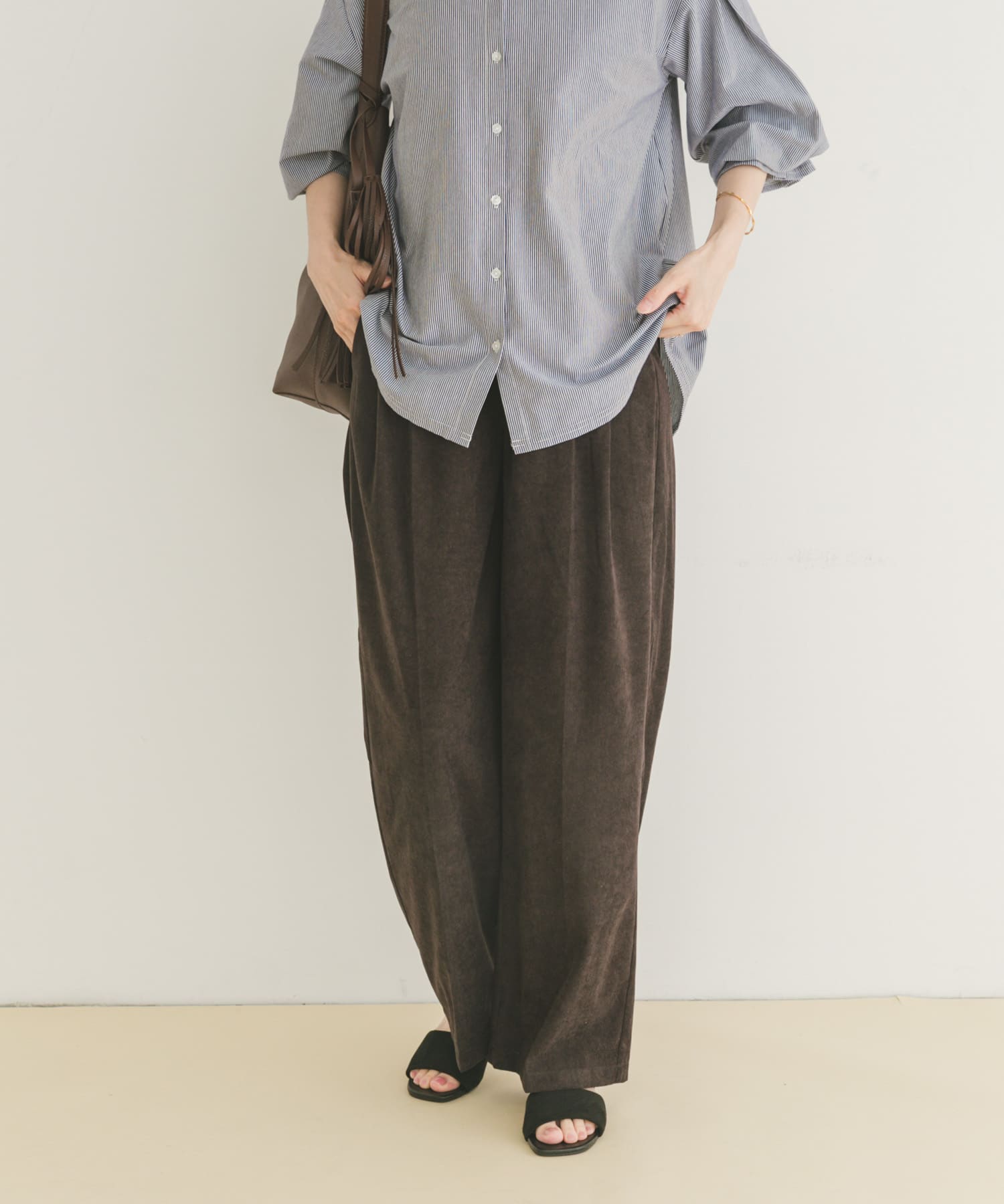 コーデュロイストレートパンツ