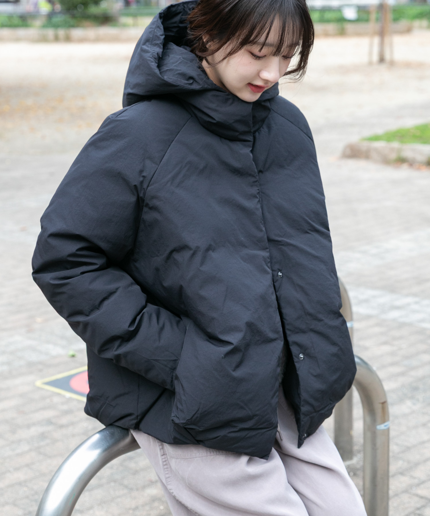 GREENDOWNコクーンフードジャケット