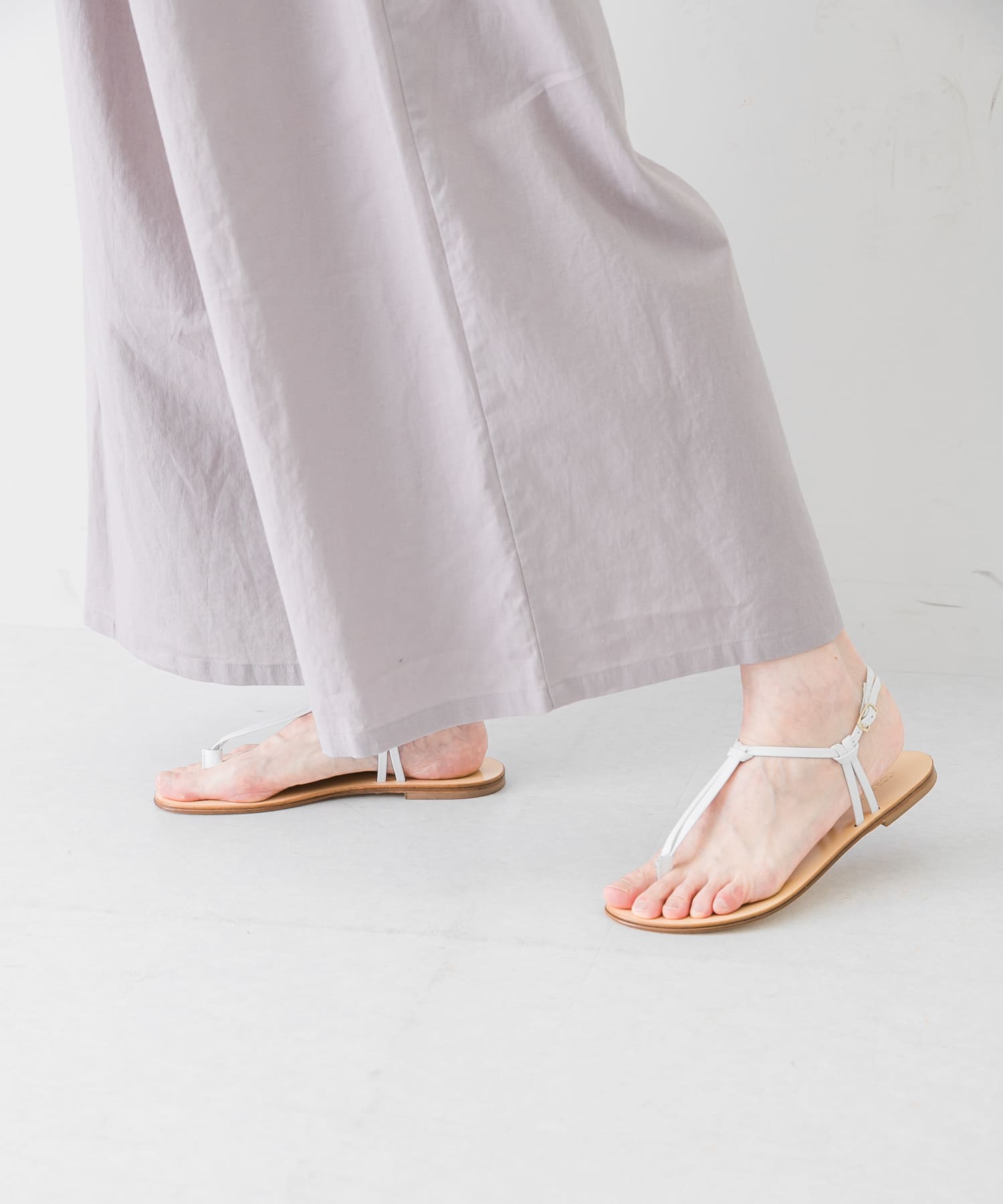 CORSO ROMA, 9　STRAP SANDAL WHITE 36