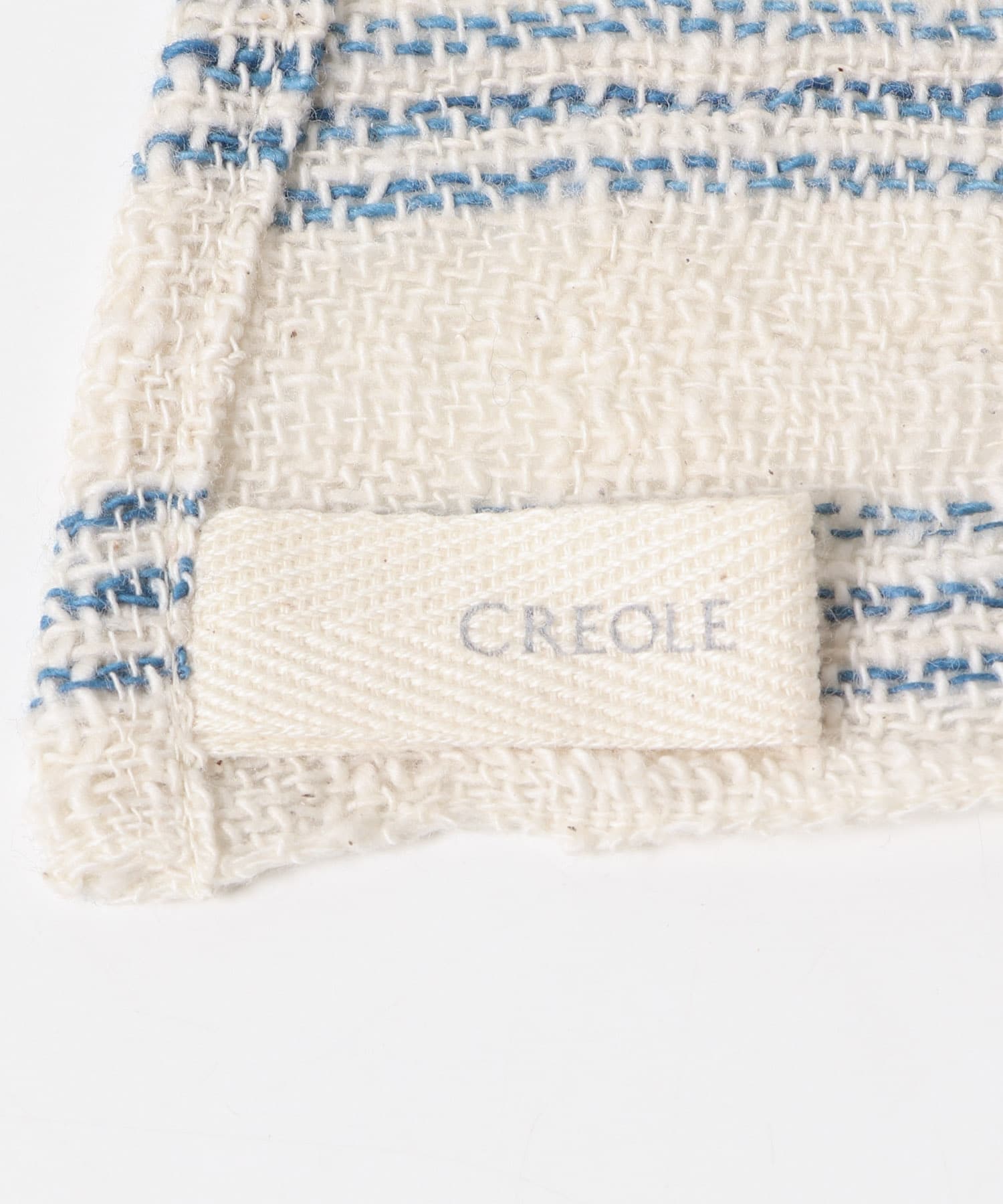 CREOLE　ガーゼクロスS ストライプ藍 S