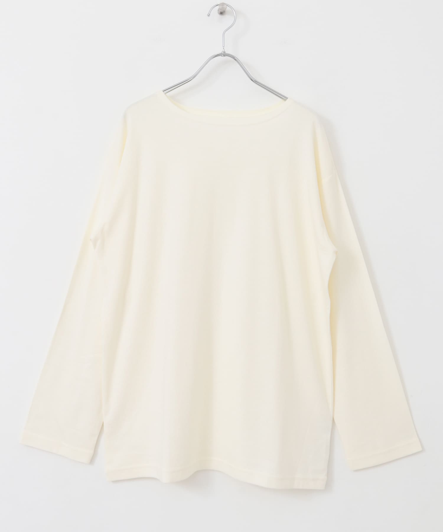 ボートネックロングカットソー OFF FREE