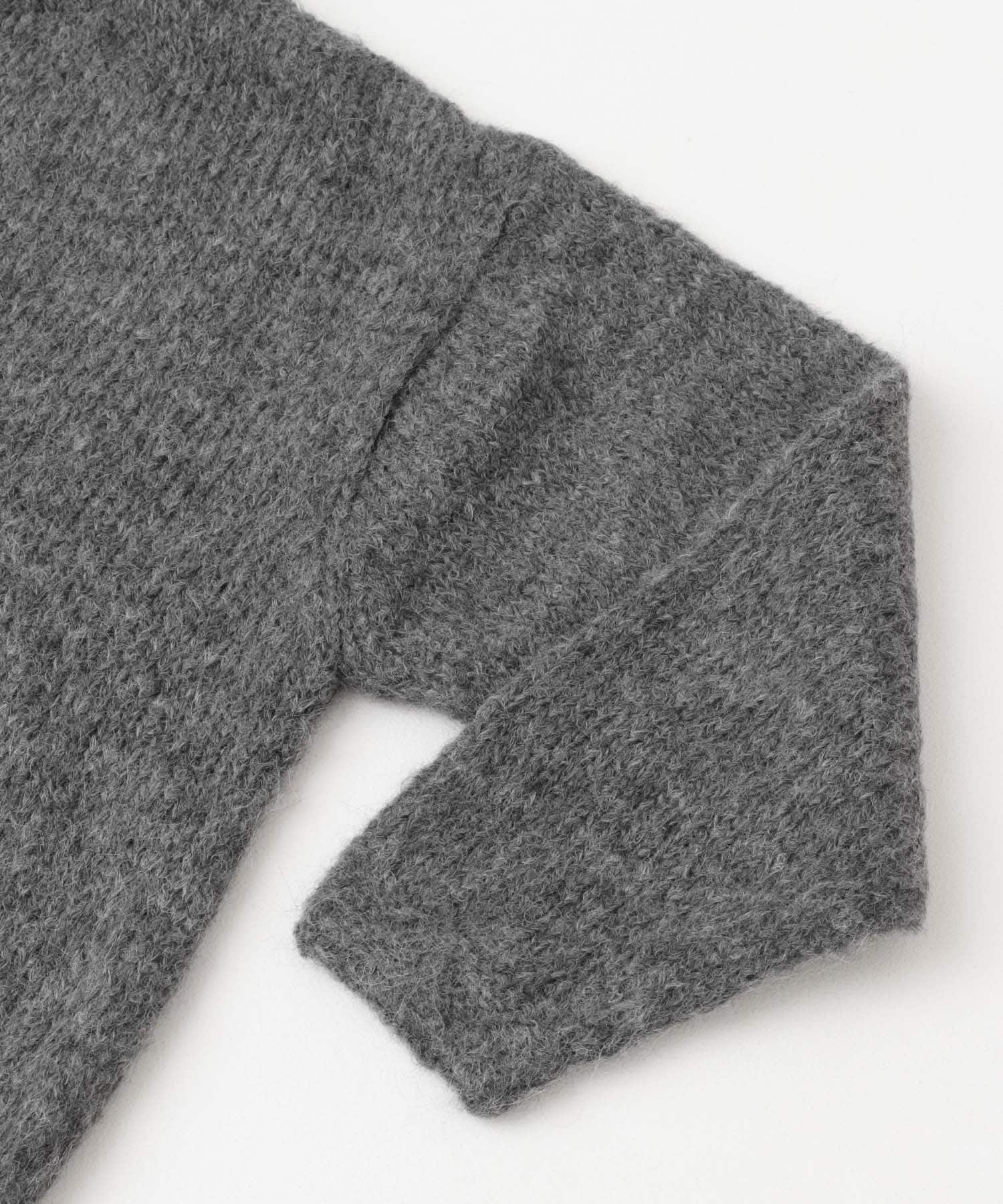 アルパカクルーネックプルオーバー DARK GRAY FREE