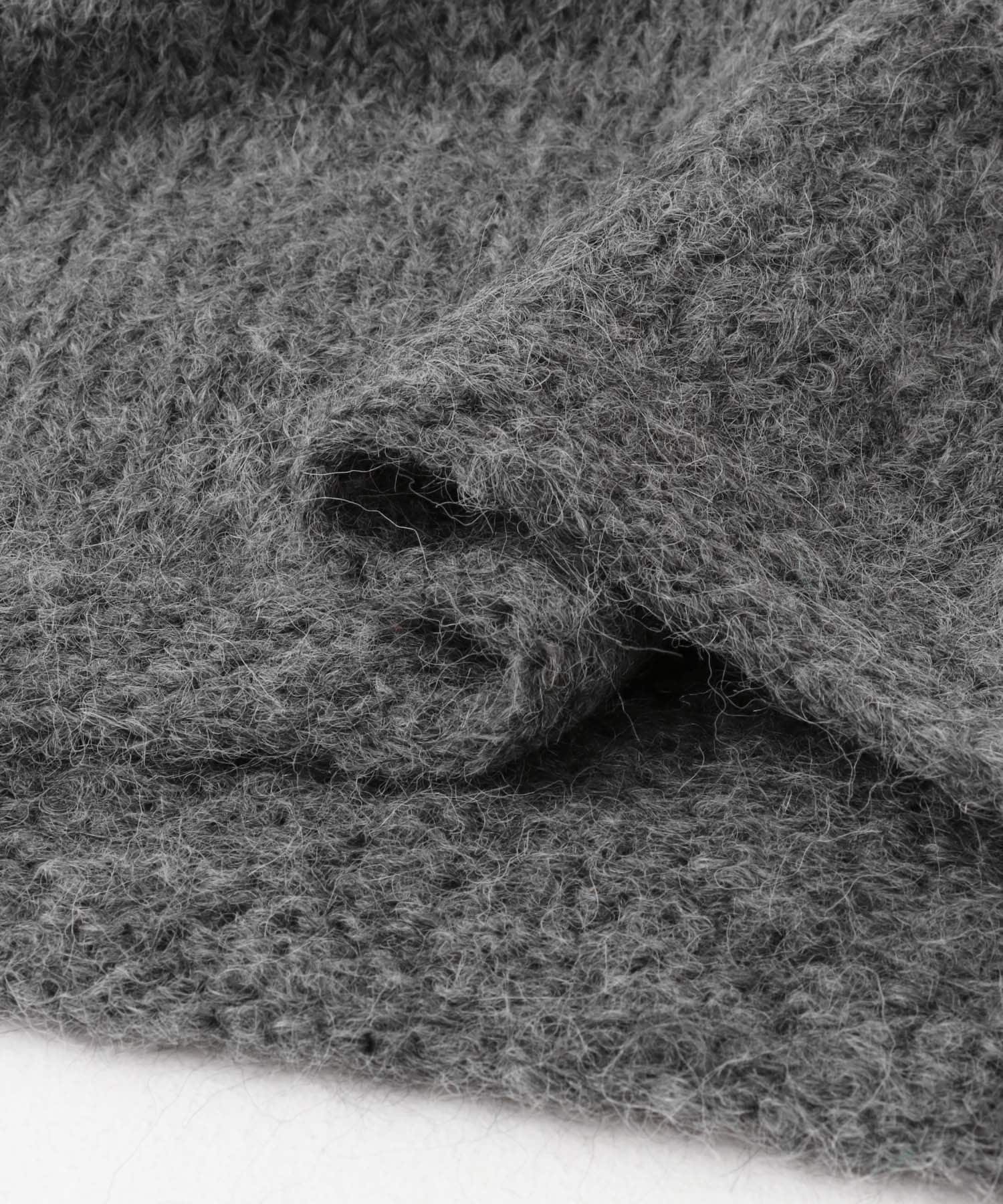 アルパカクルーネックプルオーバー DARK GRAY FREE