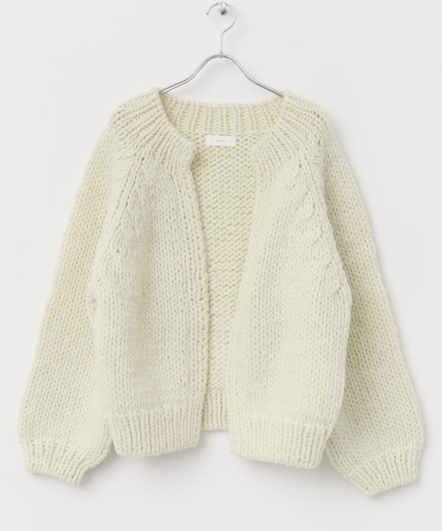 ペルーローゲージカーディガン IVORY FREE