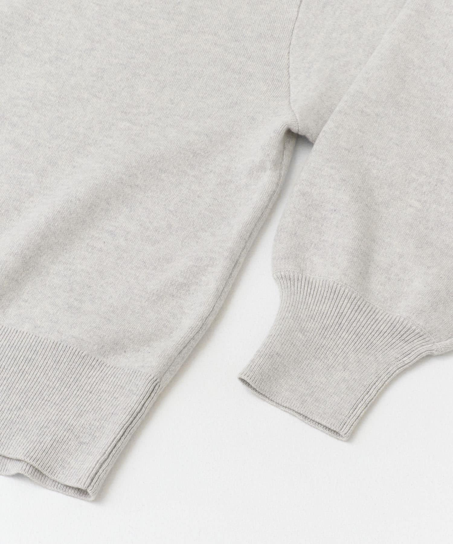 『ユニセックス』コットンカシミヤスムースニットプルオーバー OATMEAL 1