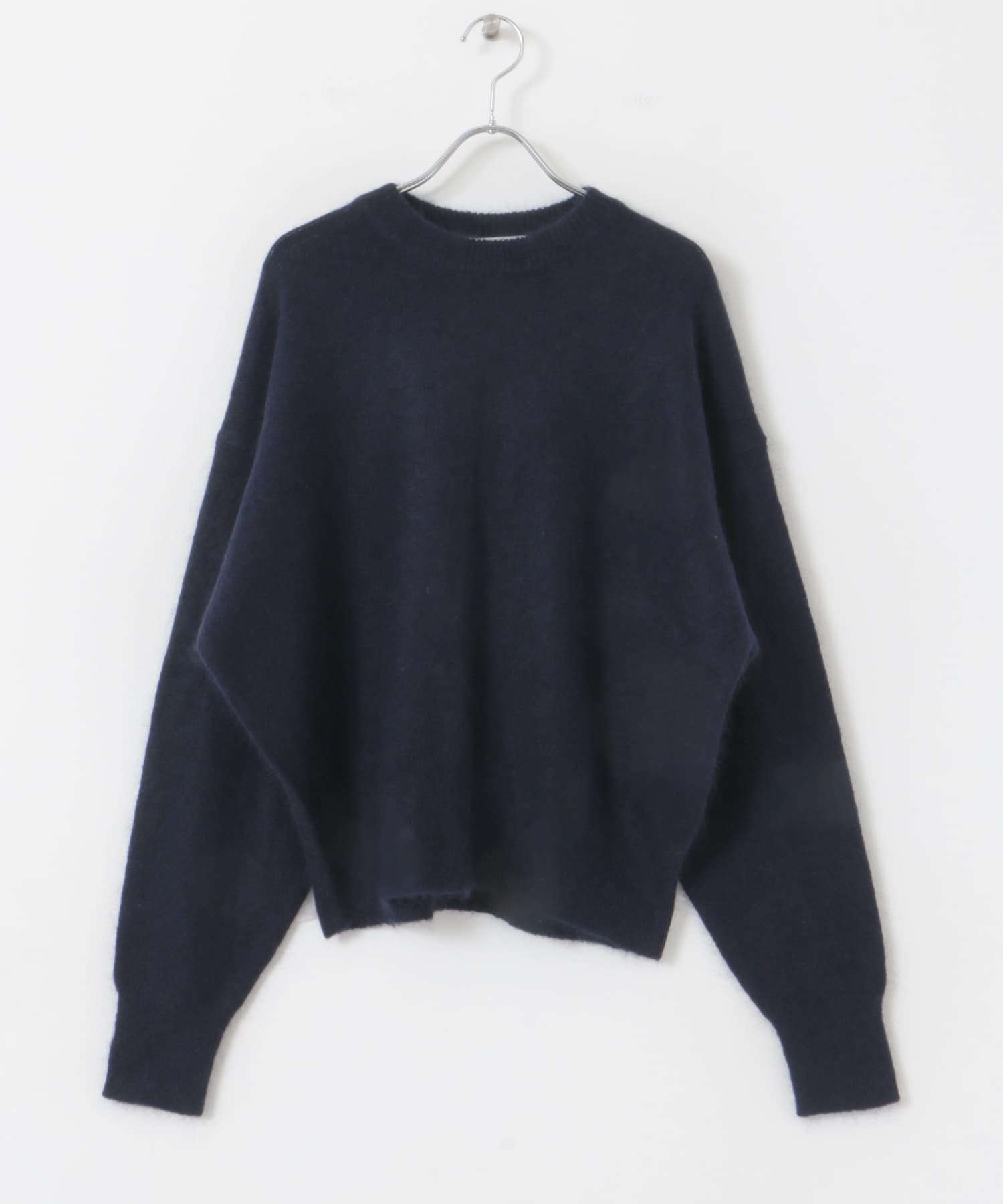 キッドモヘアクルーネックニット NAVY FREE