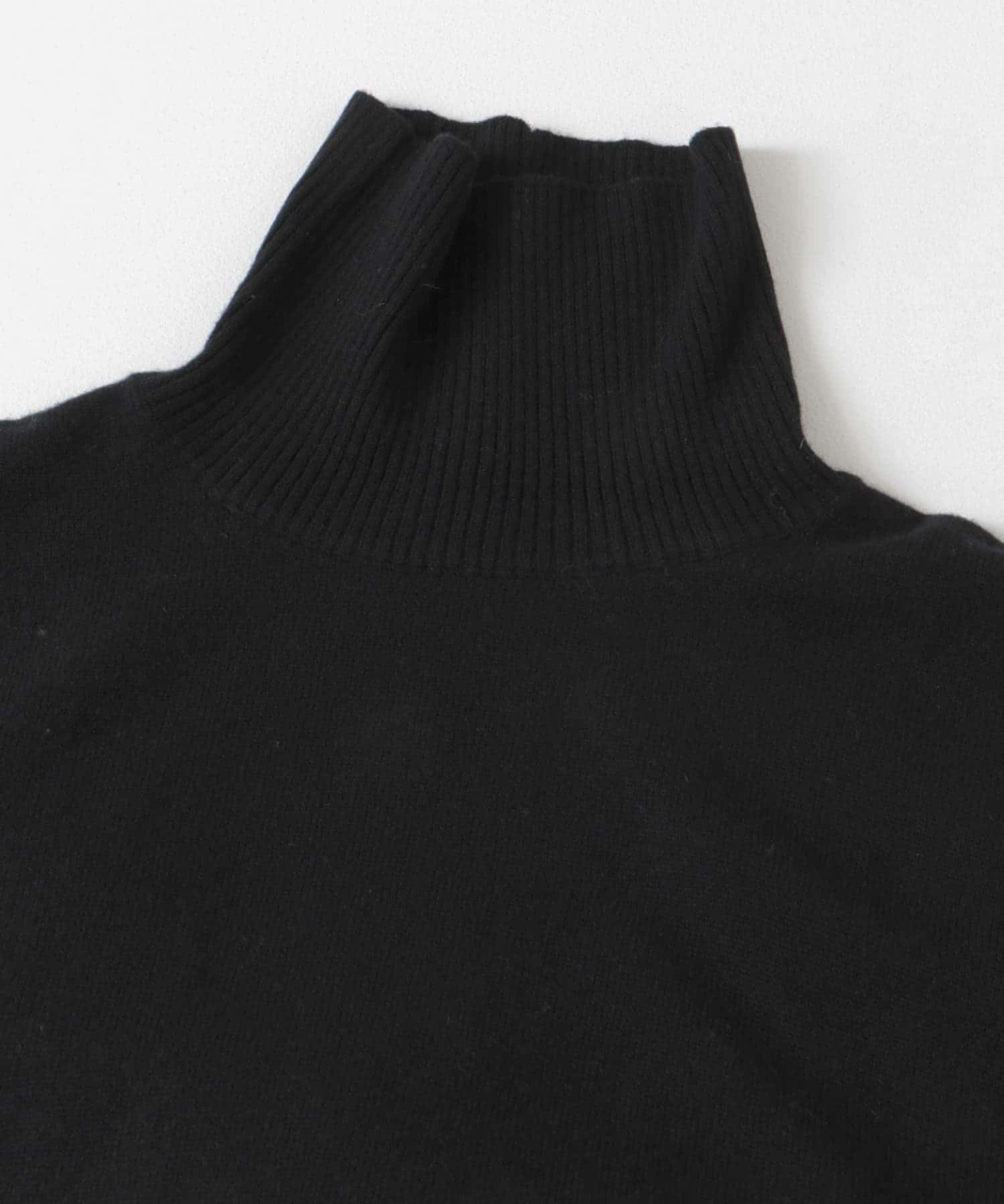 ラムウールニットワンピース BLACK 0