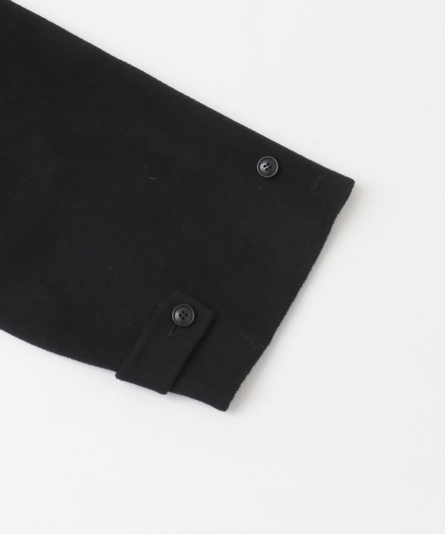ウールスタンドショートコート BLACK FREE