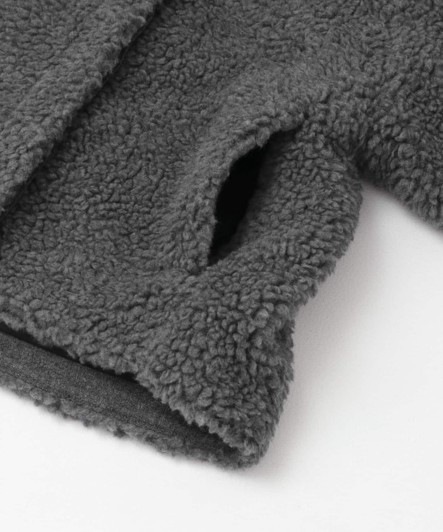 ウールボアジャケット CHARCOAL FREE