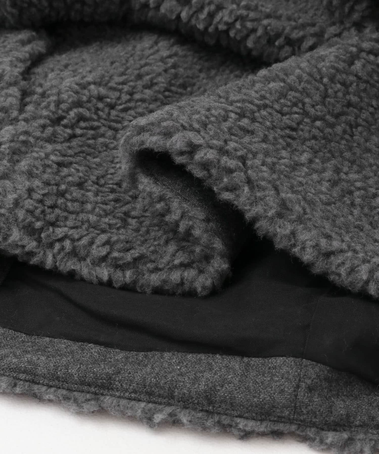ウールボアジャケット CHARCOAL FREE