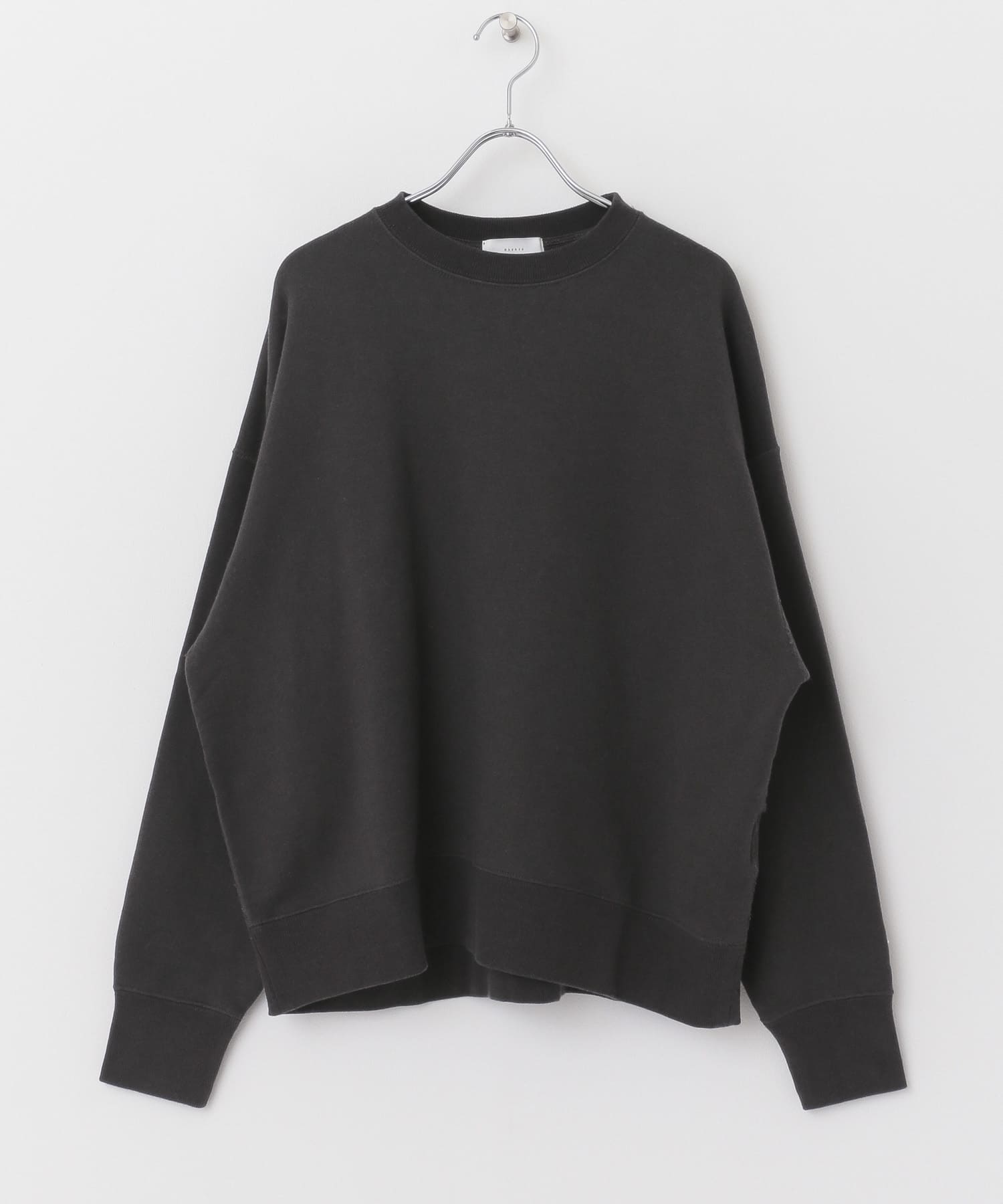 コットンリヨセルスウェットプルオーバー CHARCOAL FREE