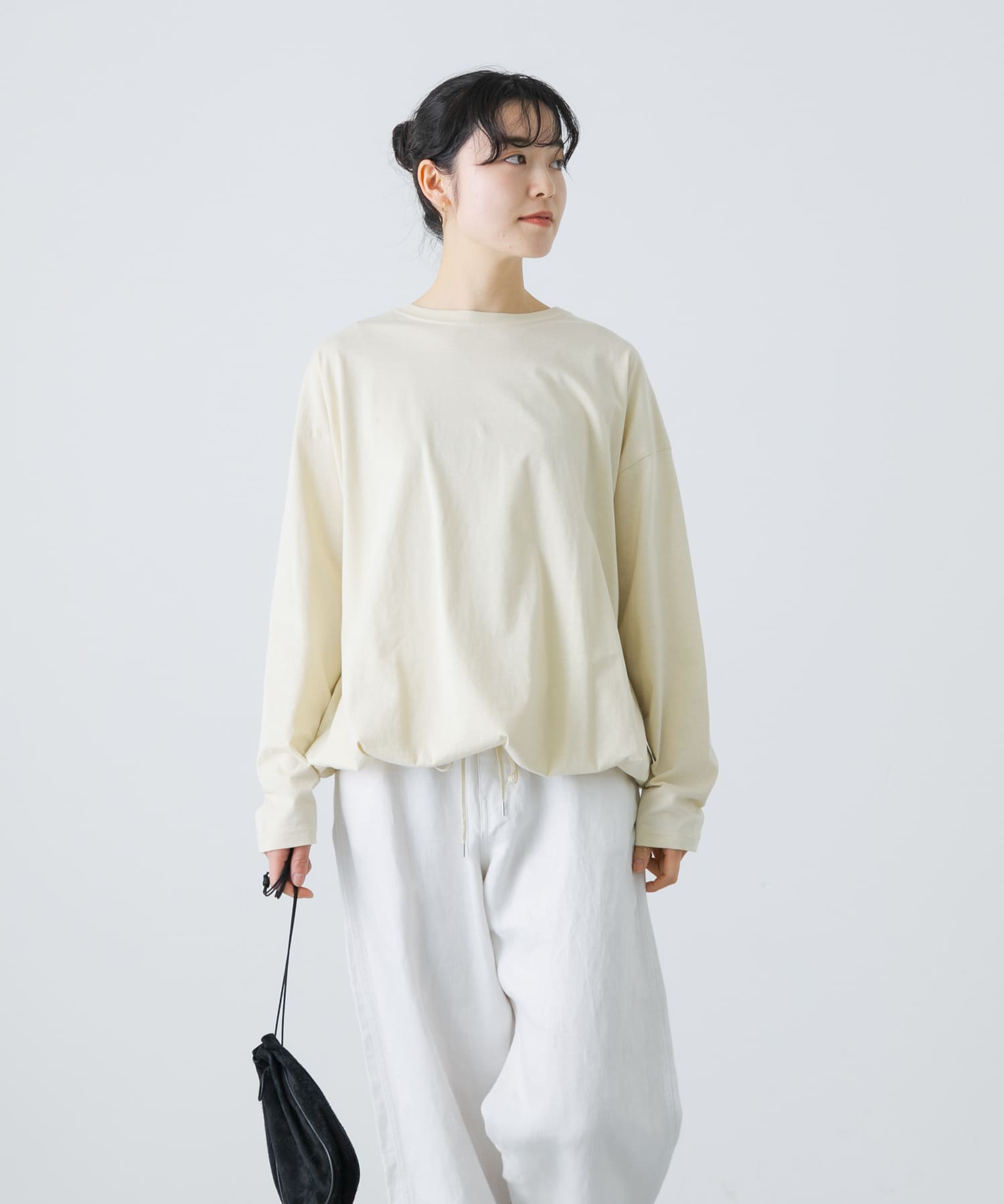 オーガニックコットンドロストカットソー