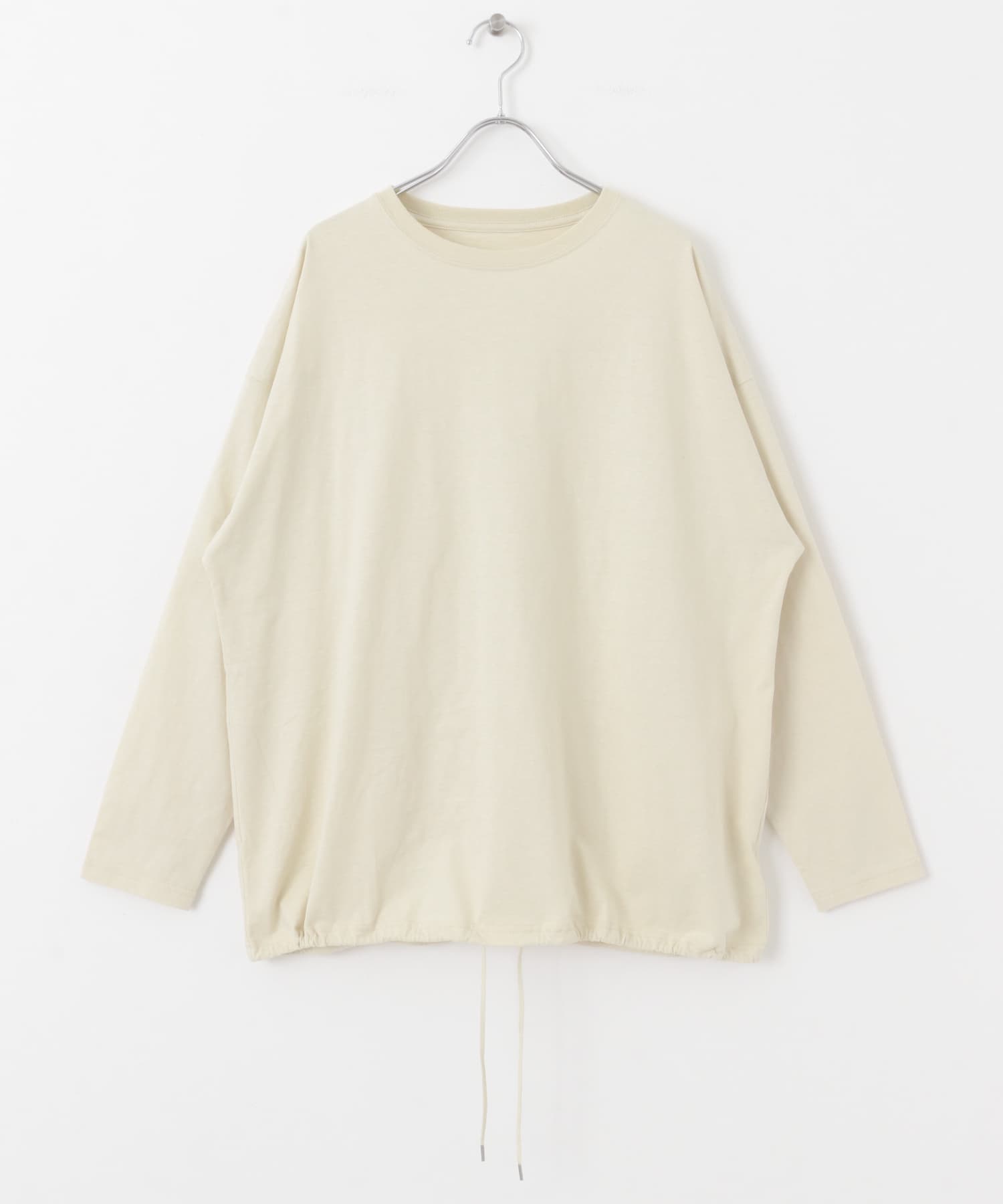 オーガニックコットンドロストカットソー BEIGE FREE
