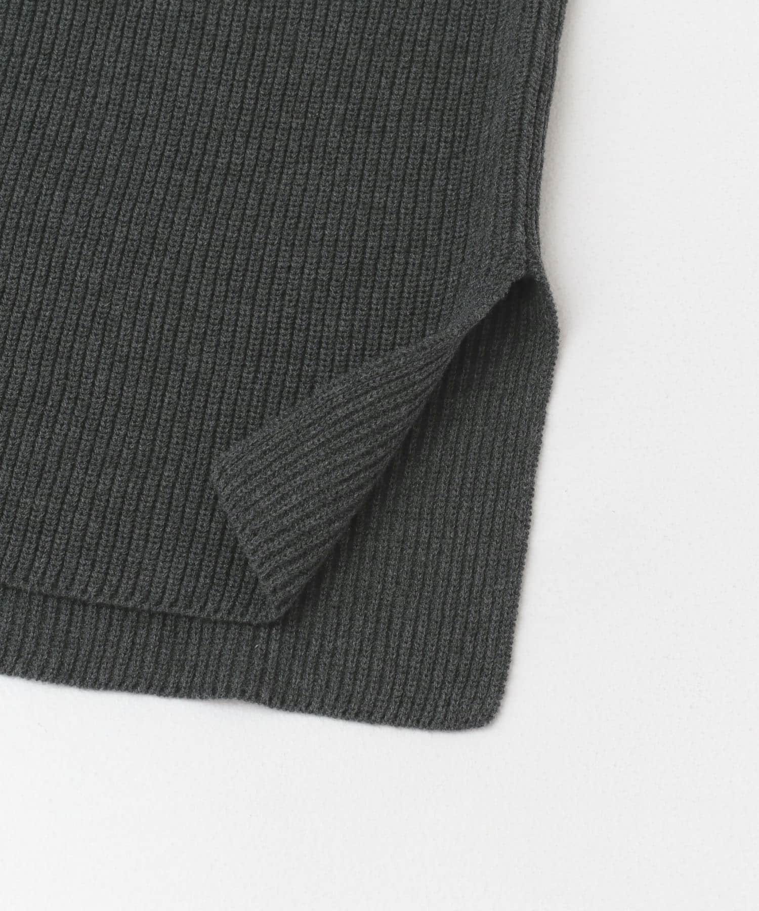 ドライコットンニットベスト CHARCOAL FREE